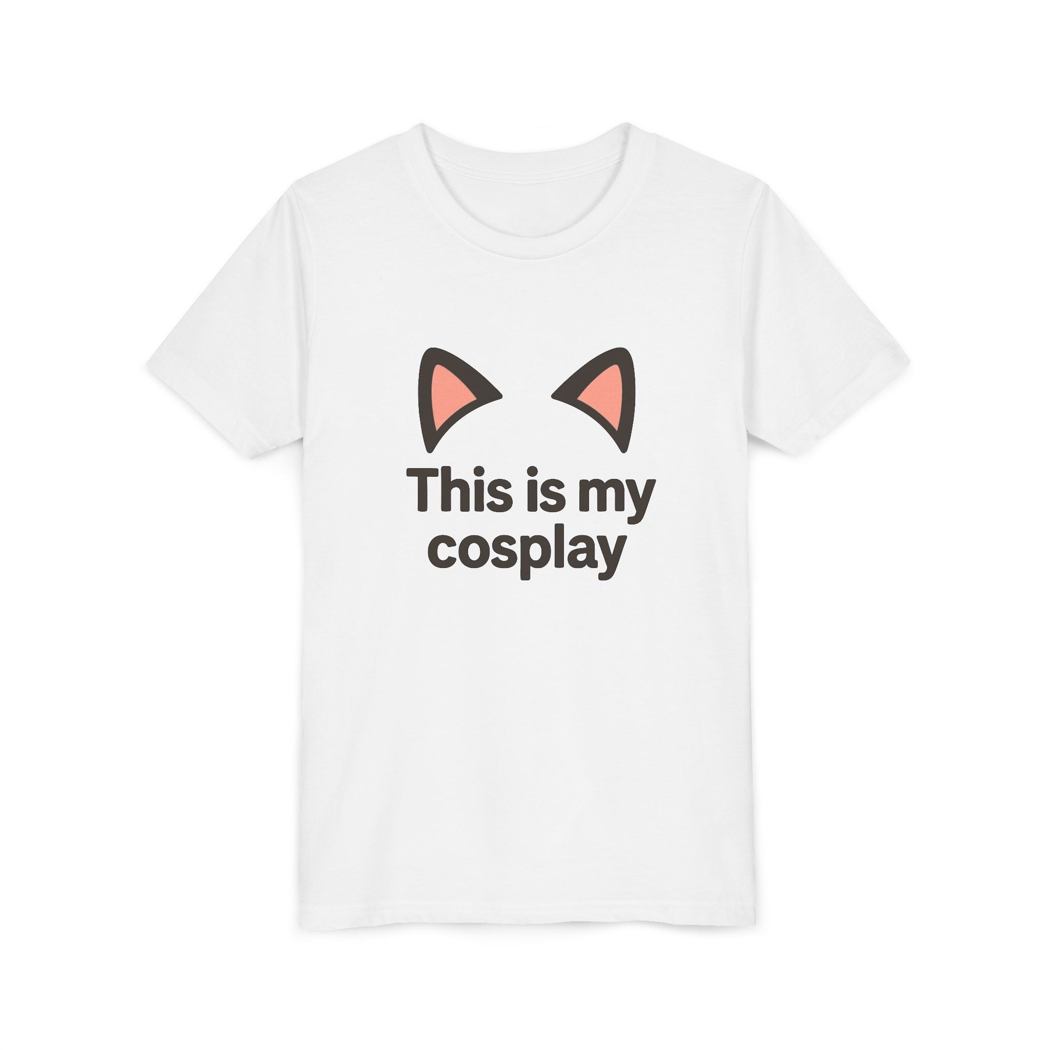 Youth Tee — "This Is My Cosplay" Cat Ear Graphic