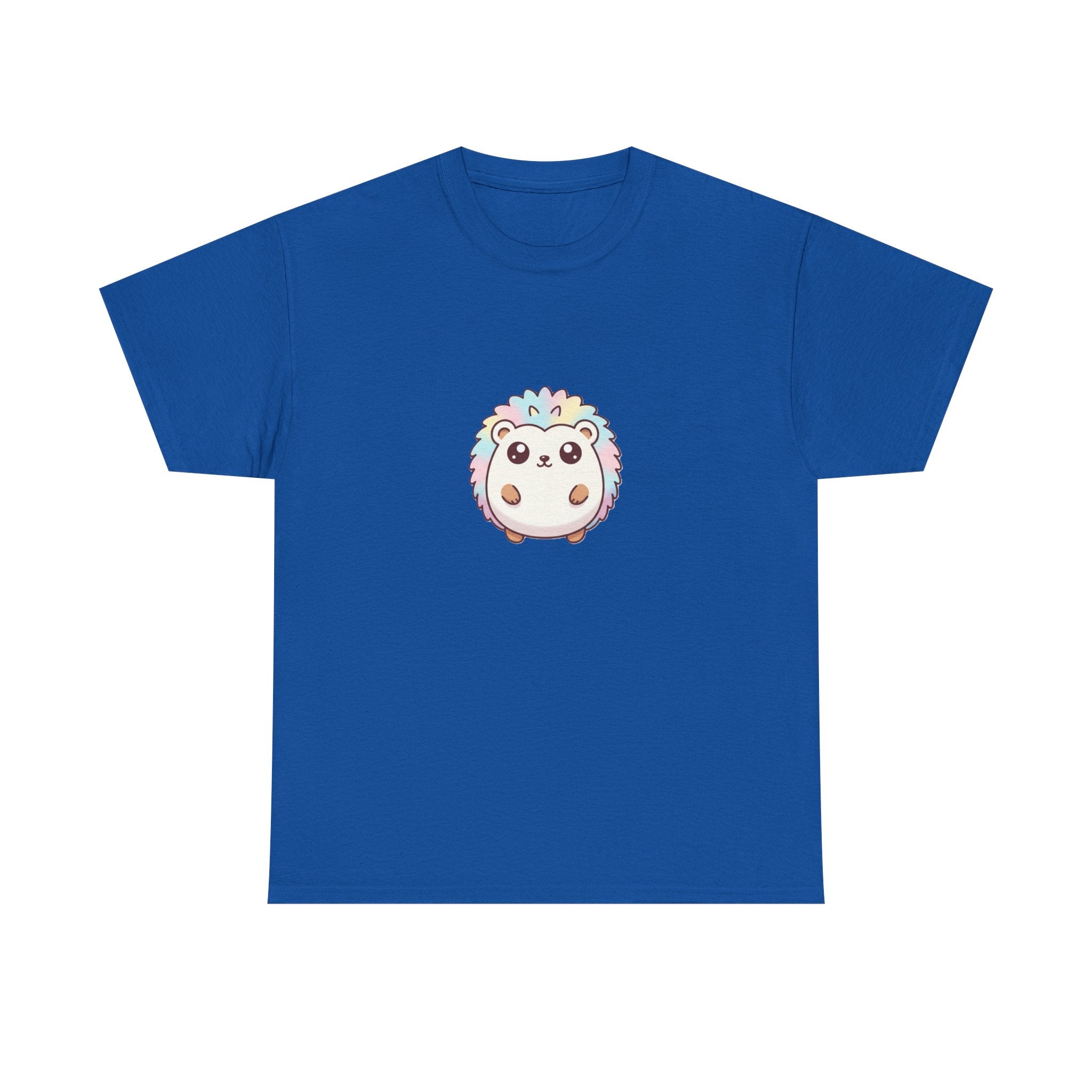 Cute Rainbow Hedgehog T-Shirt — Kawaii Animal Graphic Tee - Adult