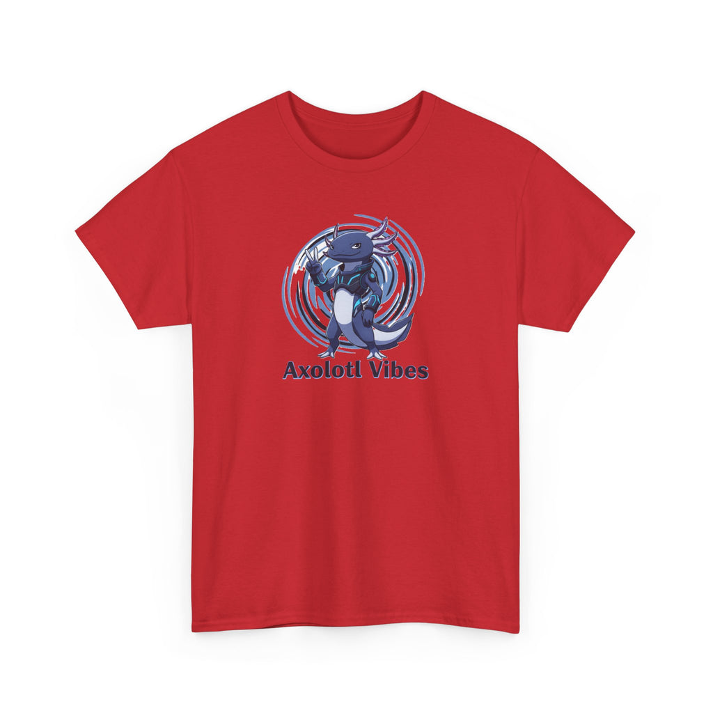 Axolotl Vibes T-Shirt — Cool Blue Axolotl Graphic Tee - Adult