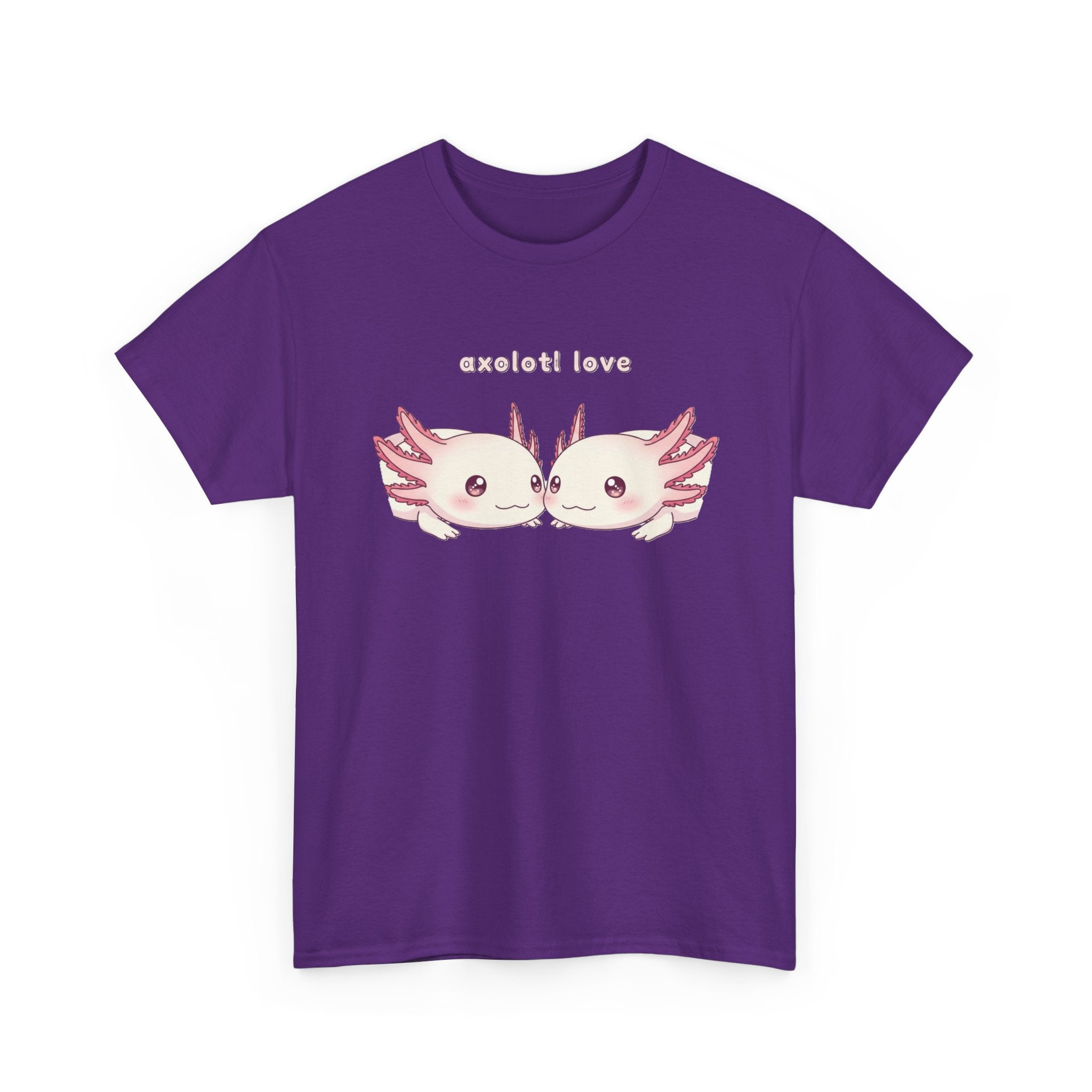 Axolotl Love T-Shirt — Cute Kissing Axolotls Graphic Tee - Adult