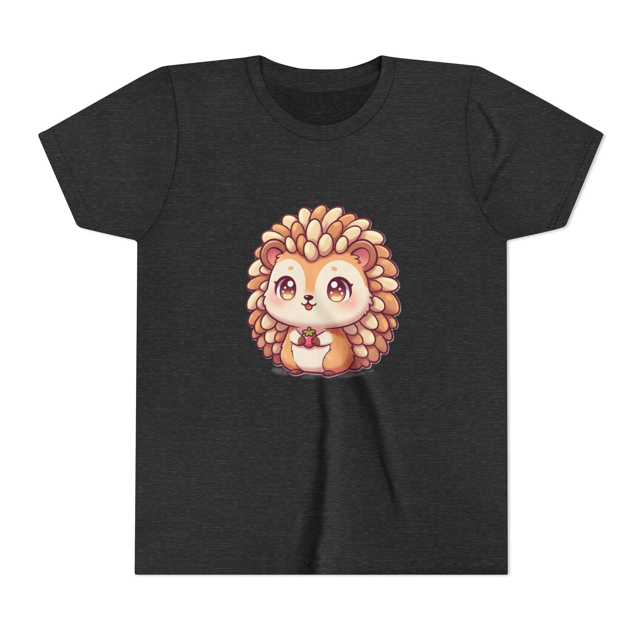 Cute Hedgehog Youth Tee — Adorable Cartoon Woodland Animal Kids Shirt
