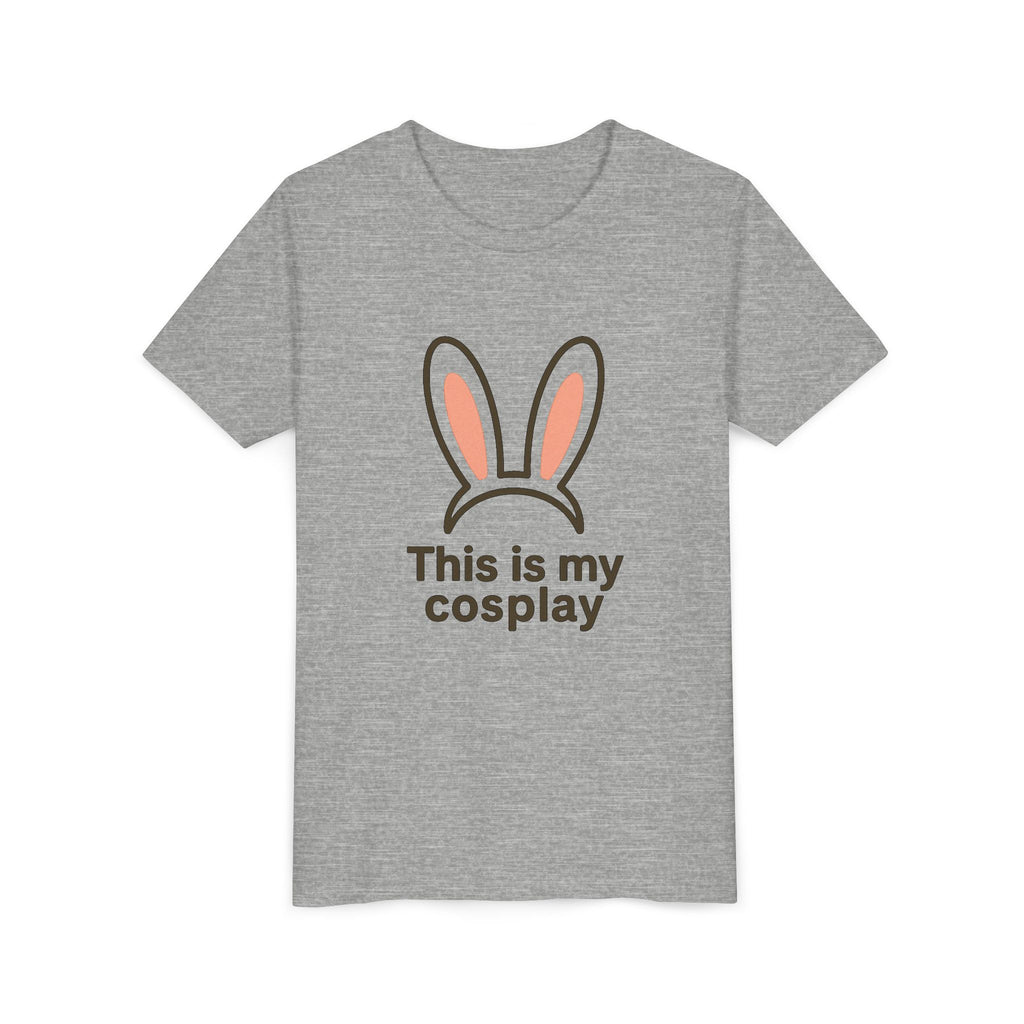 Youth Tee — "This is my cosplay" Bunny Ears Kids T‑Shirt