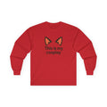 This Is My Cosplay Long Sleeve Tee — Cute Cat Ear Costume Shirt - Adult