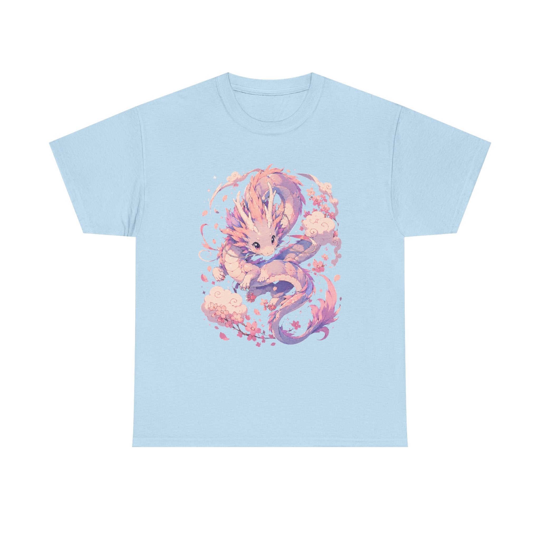 Dragon Fox Tee — Pastel Mythical Creature Graphic Shirt - Adult