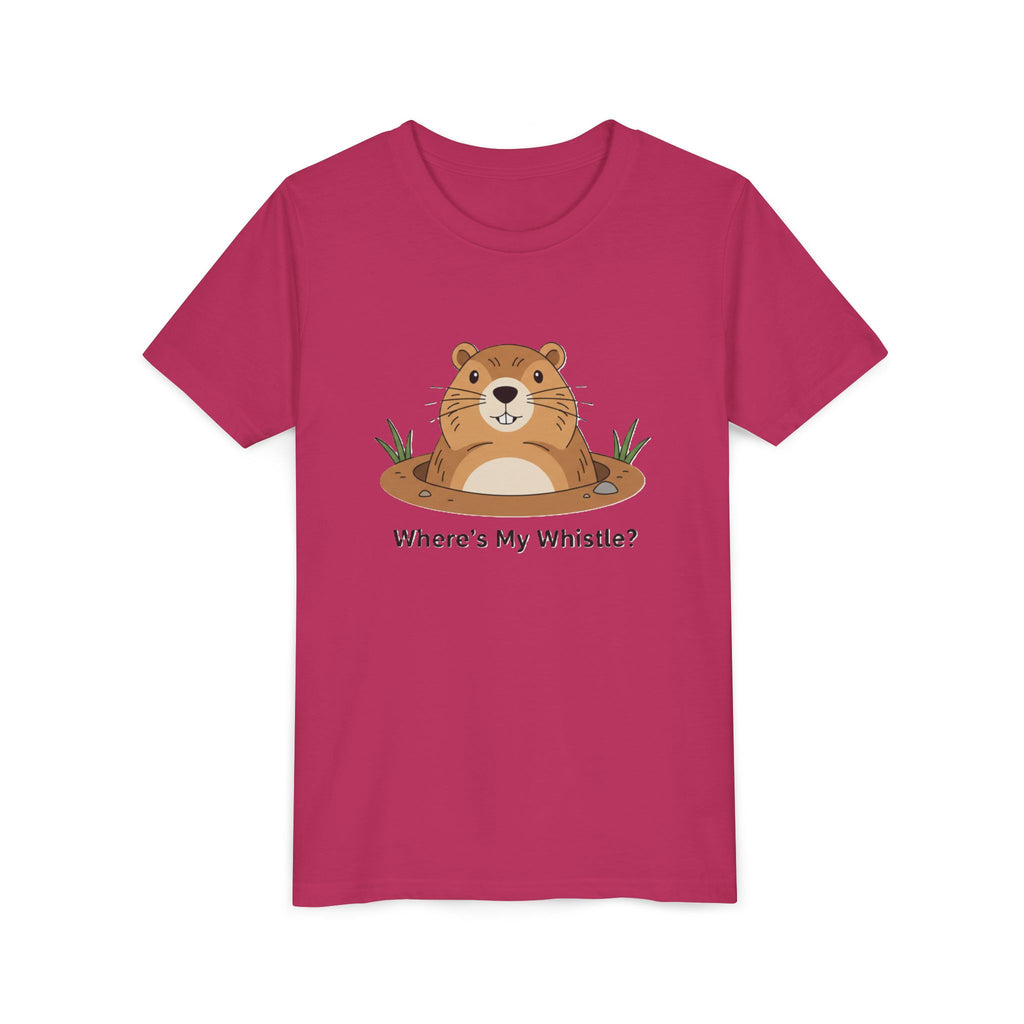 Groundhog Day Kid’s Tee — "Where's My Whistle?" Groundhog Graphic Youth T-Shirt