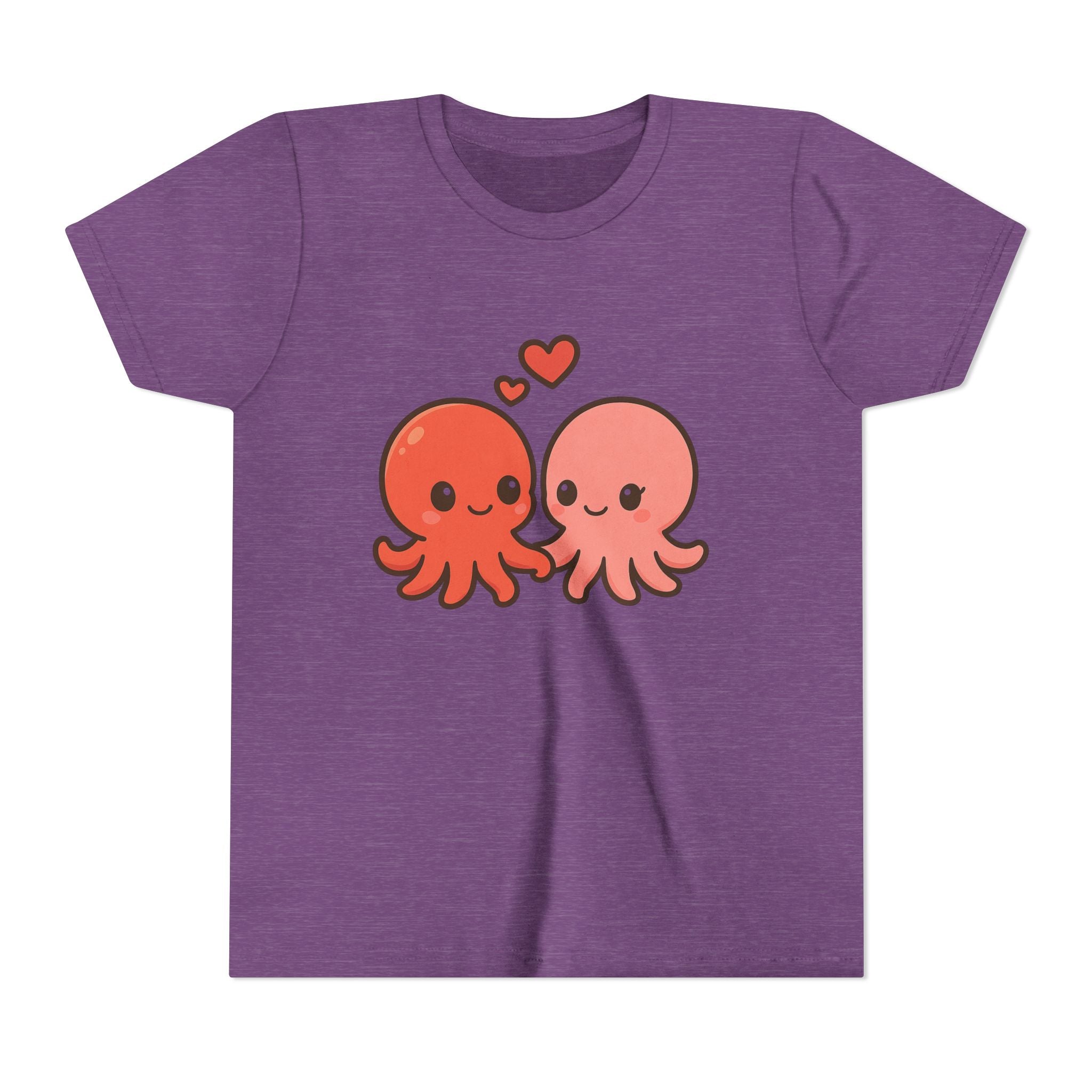 Cute Octopus Kids Tee – Kawaii Loving Octopus Graphic Youth T-Shirt