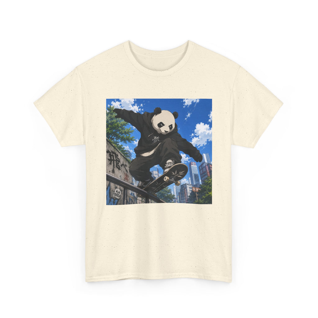 Panda Skateboarder T-Shirt — Urban Skate Panda Graphic Tee - Adult