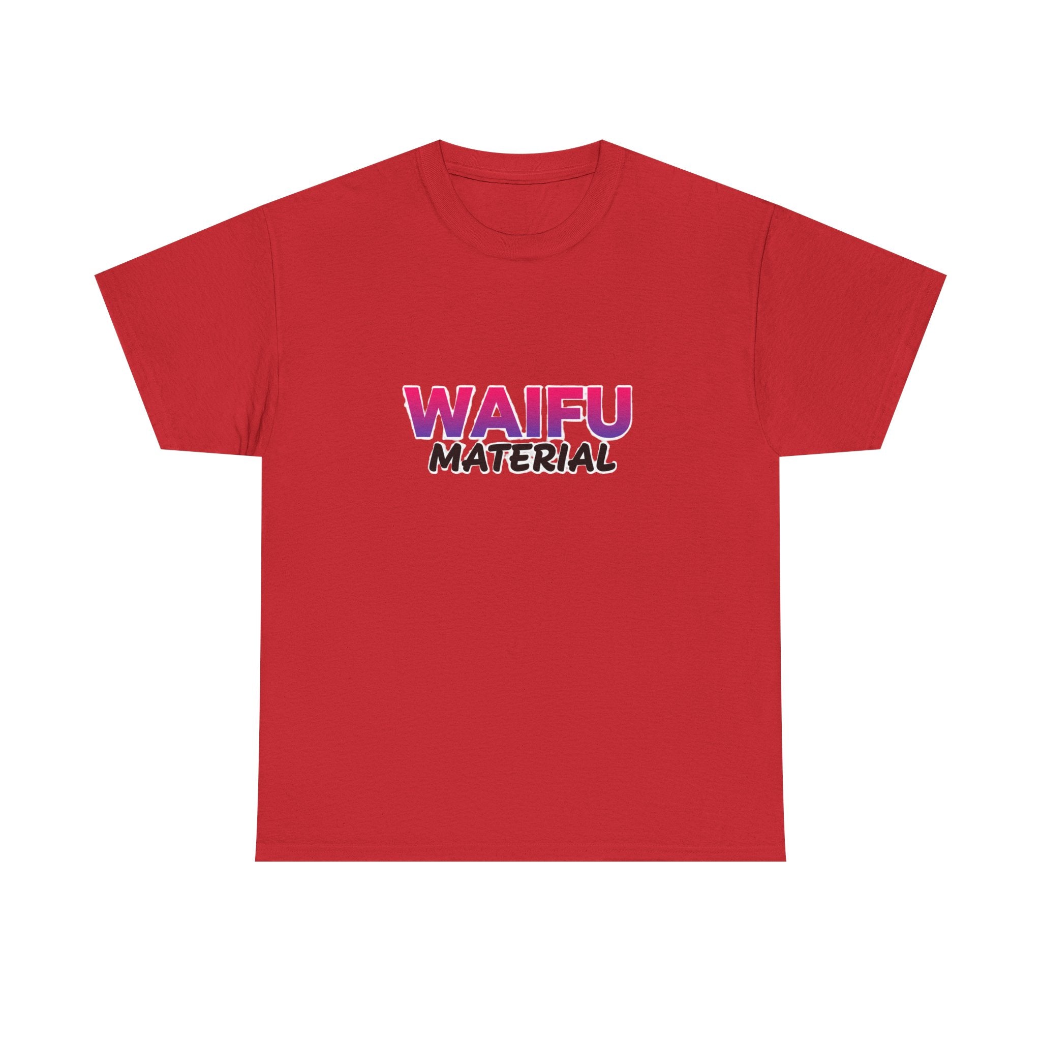 Waifu Material T-Shirt — Cute Anime Text Tee for Otaku Fans - Adult