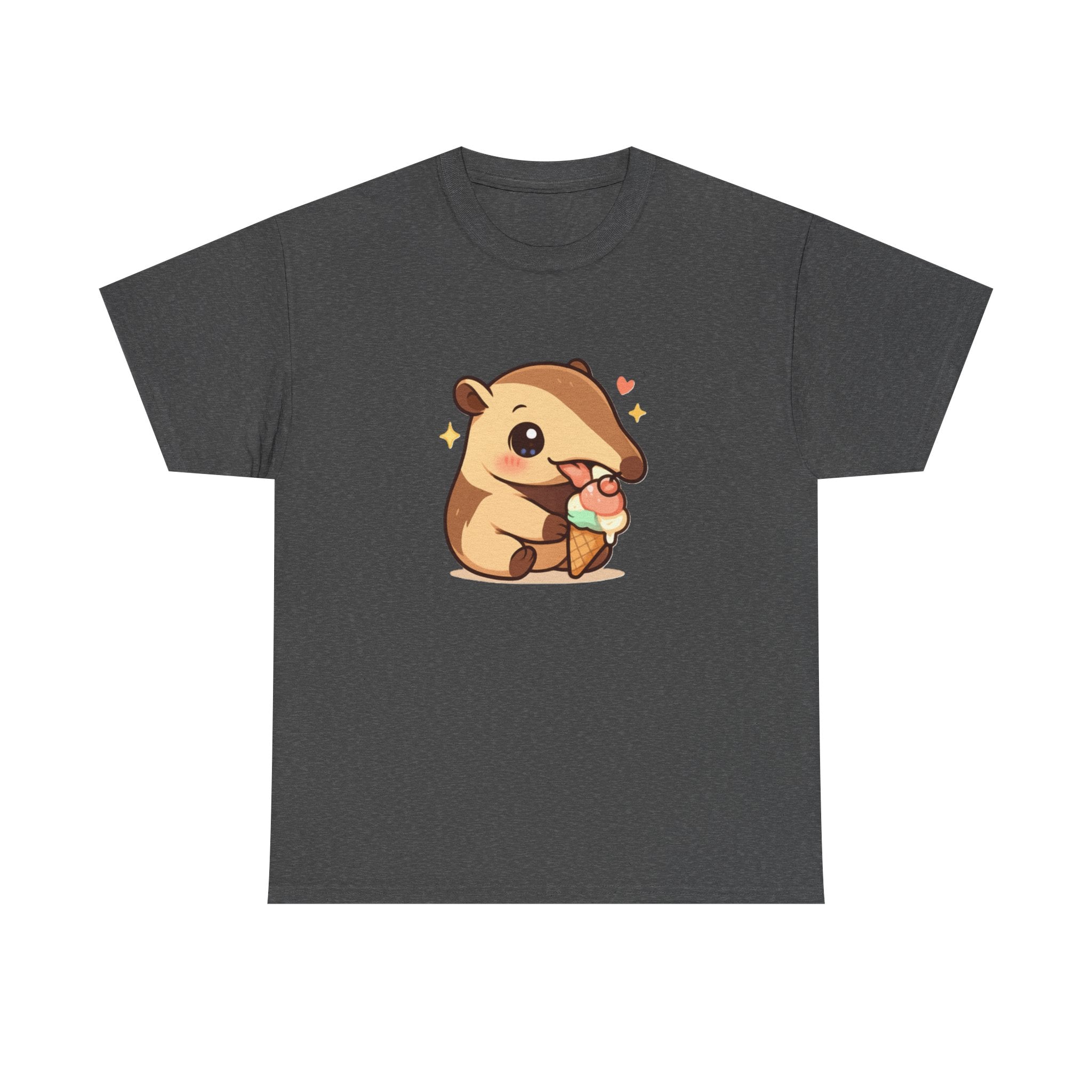 Cute Anteater Eating Ice Cream T-Shirt — Kawaii Animal Tee - Adult