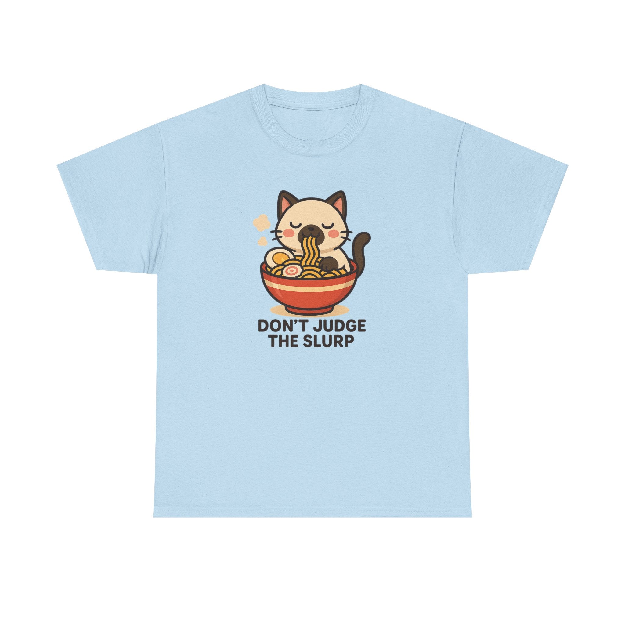 Don’t Judge The Slurp Cat Ramen Tee - Adult