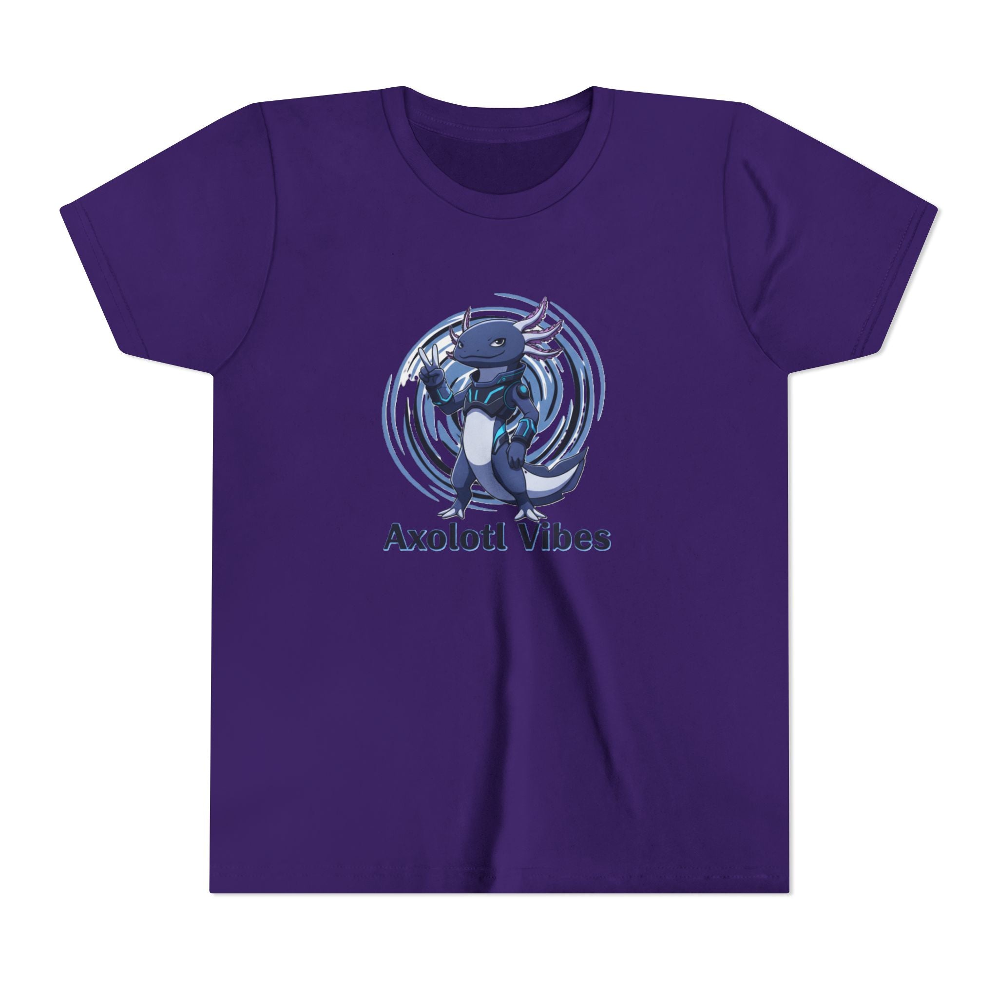 Youth Tee - 'Axolotl Vibes' Cute Axolotl Salamander Graphic Shirt - Kids