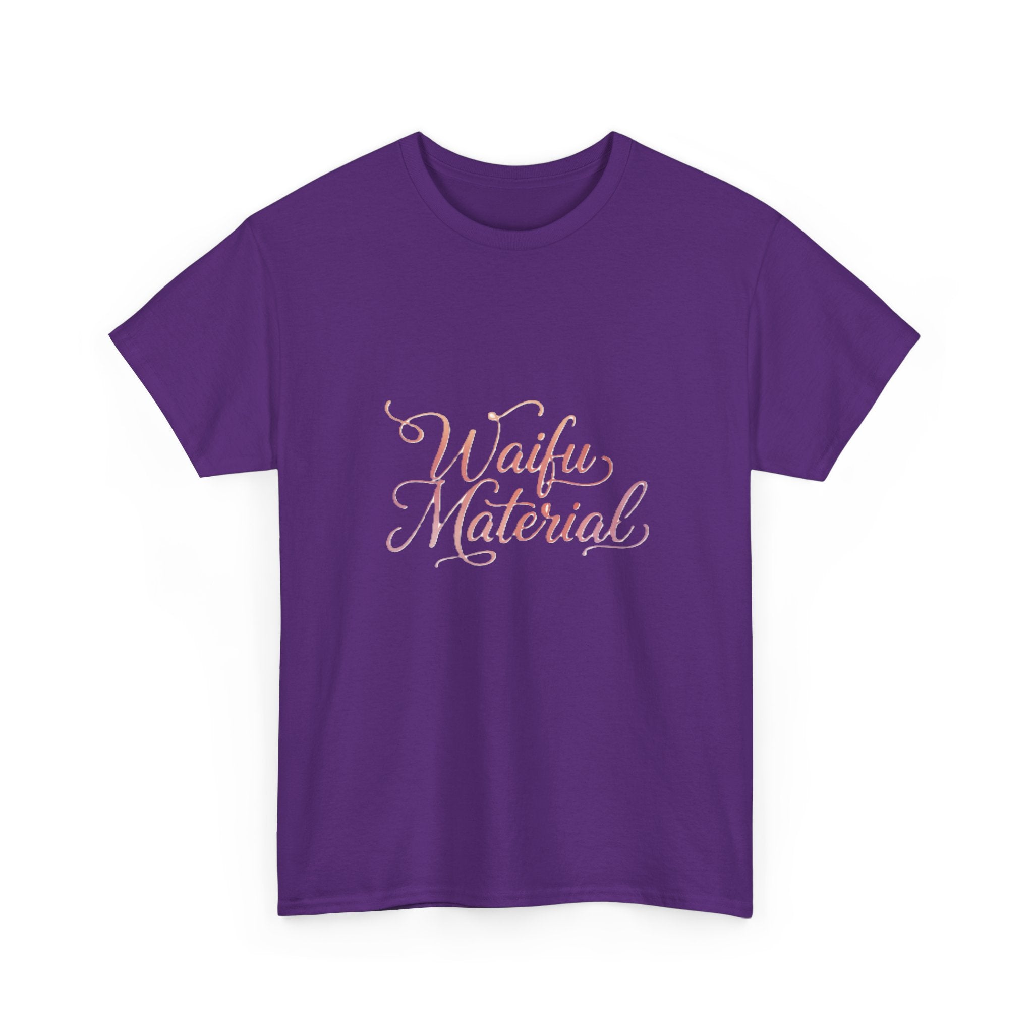 Waifu Material T-Shirt — Cute Pastel Script Anime Fan Tee - Adult