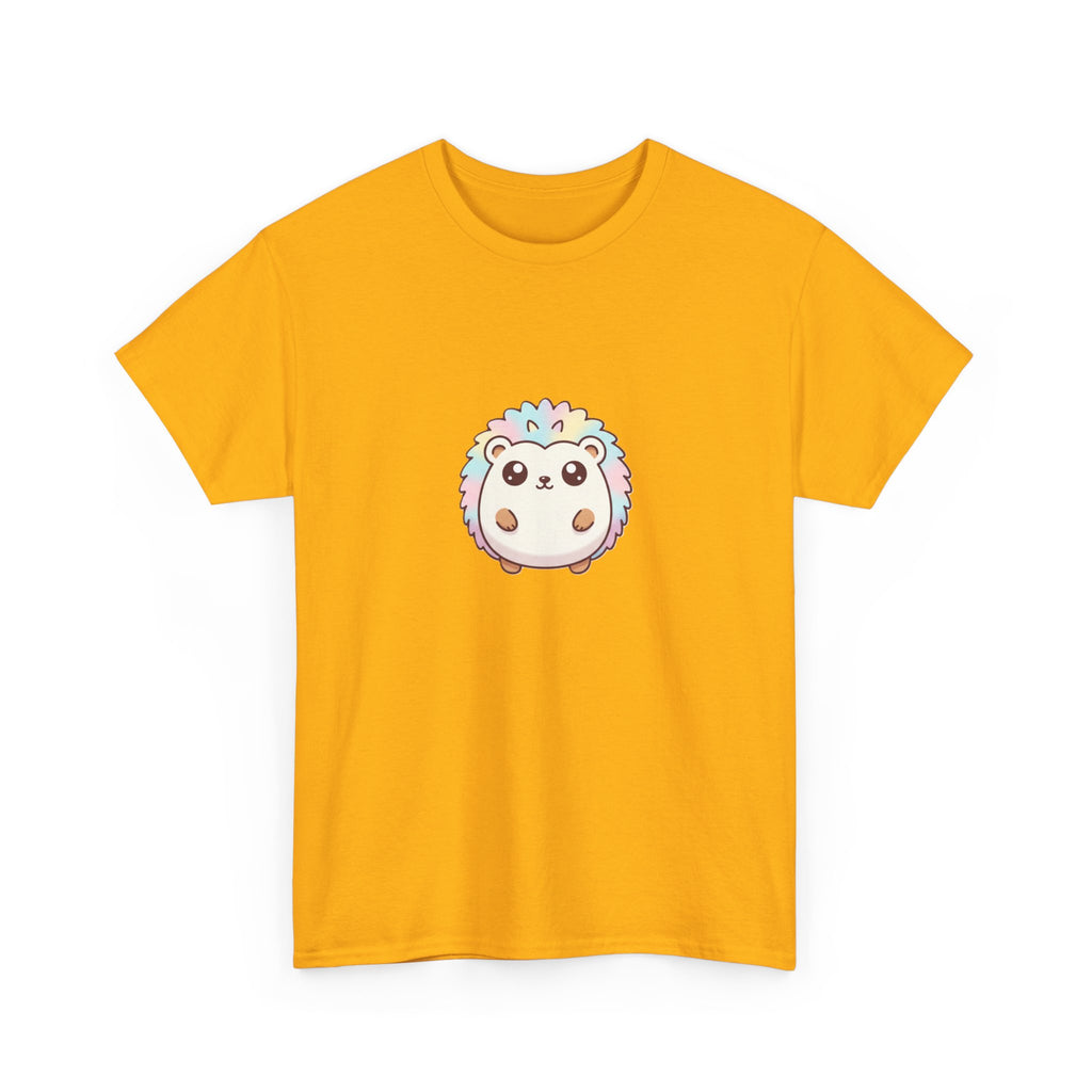 Cute Rainbow Hedgehog T-Shirt — Kawaii Animal Graphic Tee - Adult