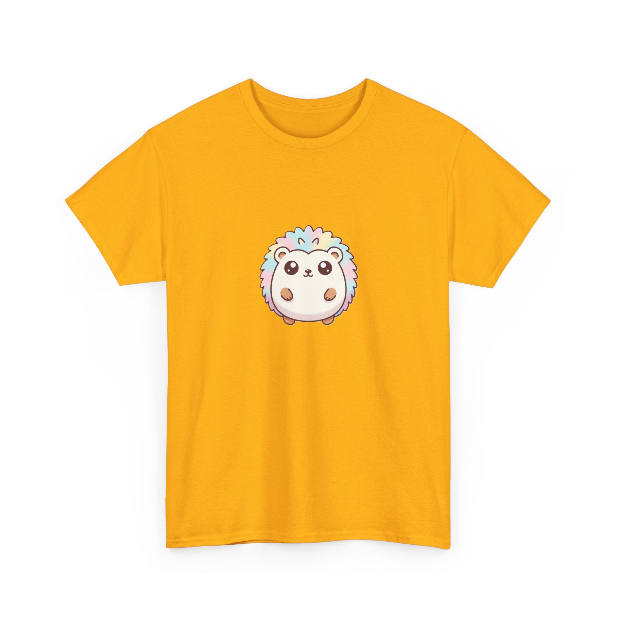 Cute Rainbow Hedgehog T-Shirt — Kawaii Animal Graphic Tee - Adult