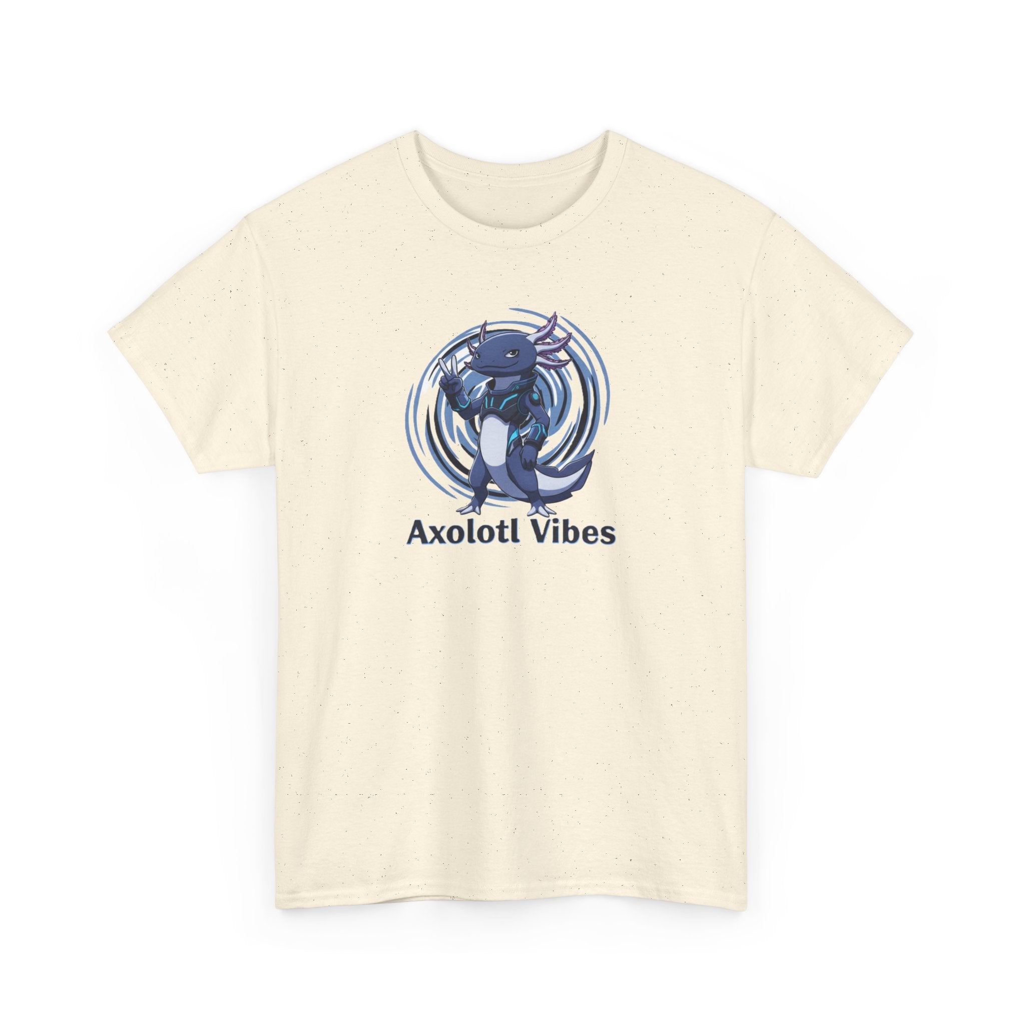 Axolotl Vibes T-Shirt — Cool Blue Axolotl Graphic Tee - Adult