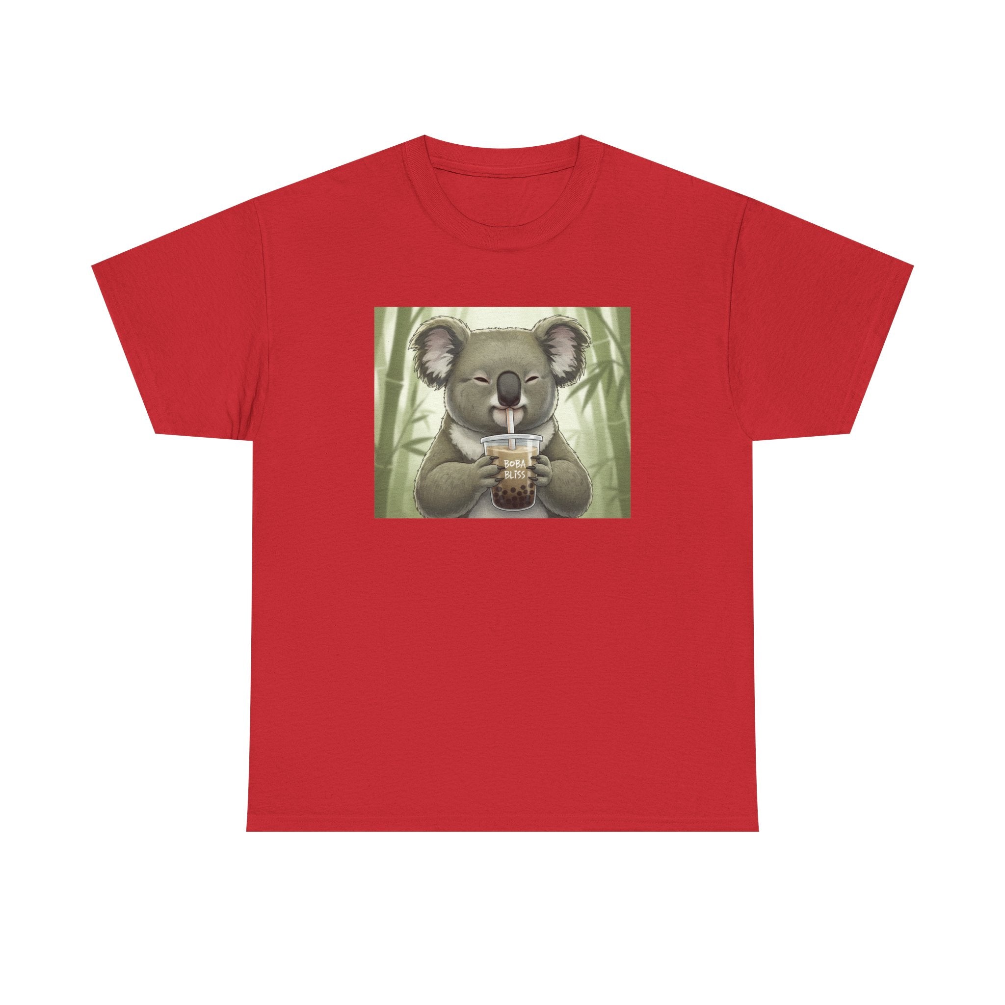 Koala Bubble Tea T‑Shirt — Cute Koala Drinking Boba Graphic Tee - Adult
