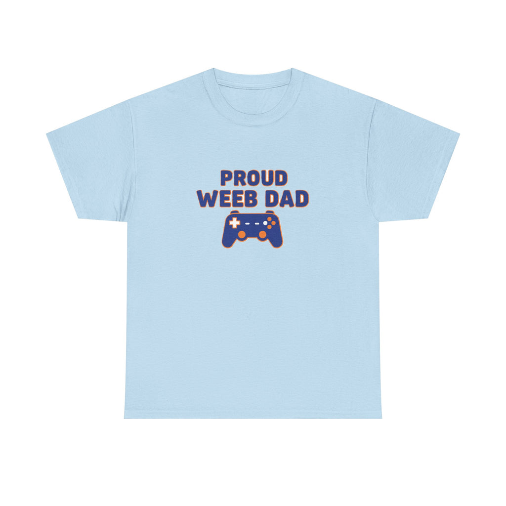 Proud Weeb Dad T-Shirt — Gamer Controller Graphic Dad Tee - Adult