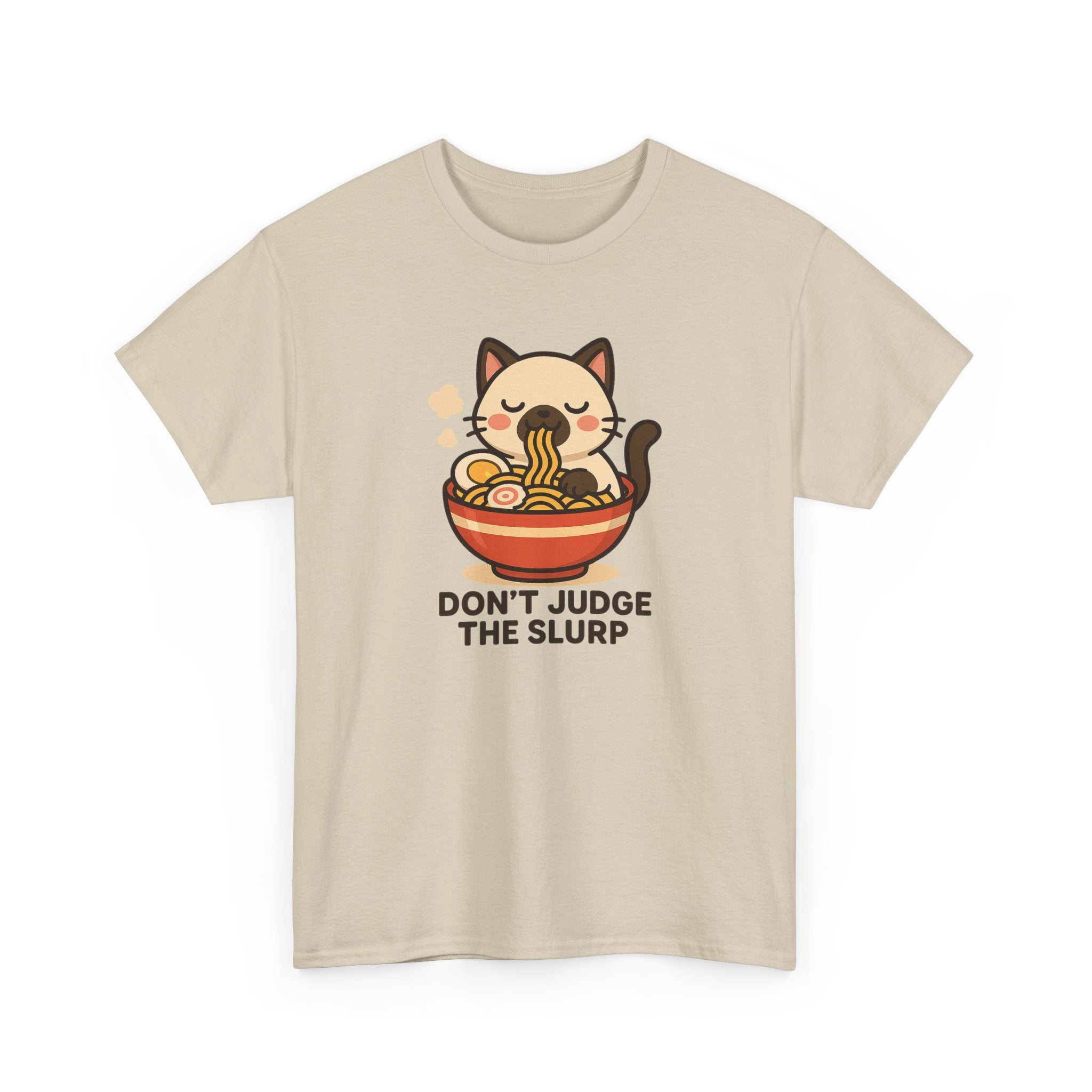 Don’t Judge The Slurp Cat Ramen Tee - Adult