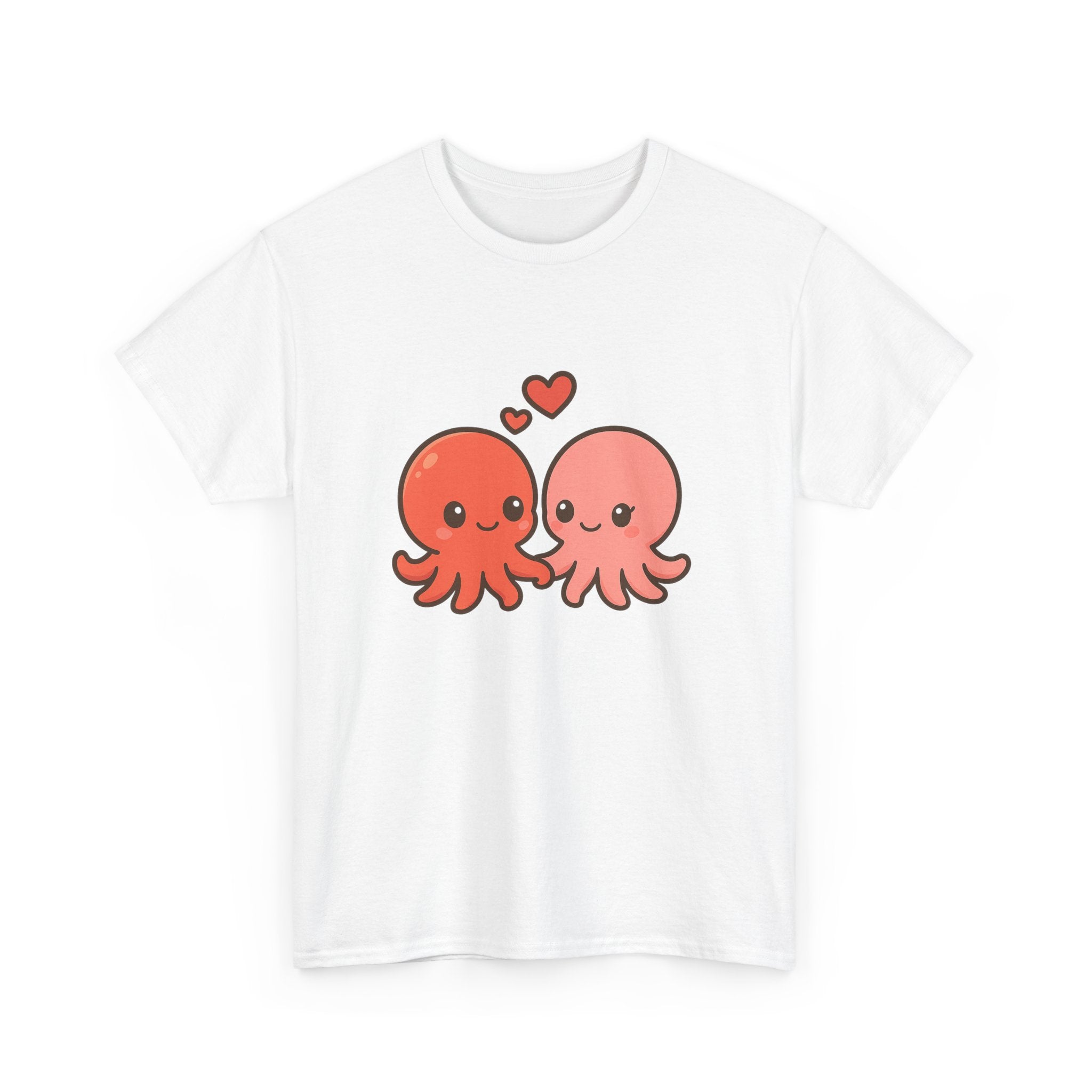 Octopus Couple Tee — Cute Kawaii Love Octopus T-Shirt - Adult