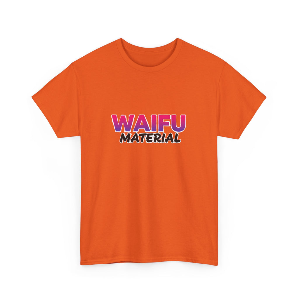 Waifu Material T-Shirt — Cute Anime Text Tee for Otaku Fans - Adult