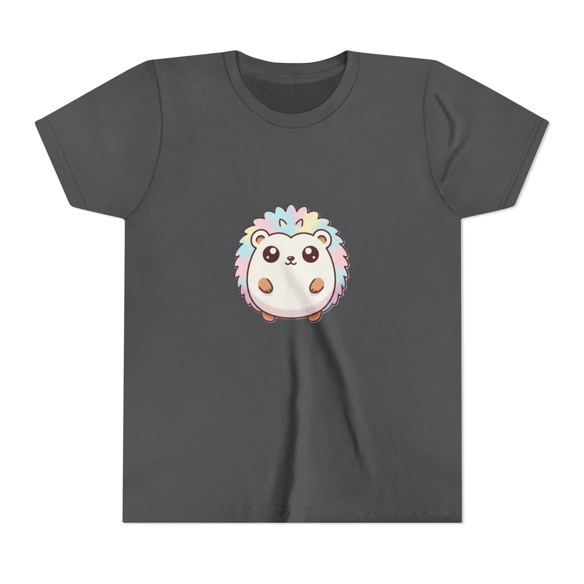 Kids Rainbow Hedgehog T‑Shirt — Cute Pastel Animal Youth Tee