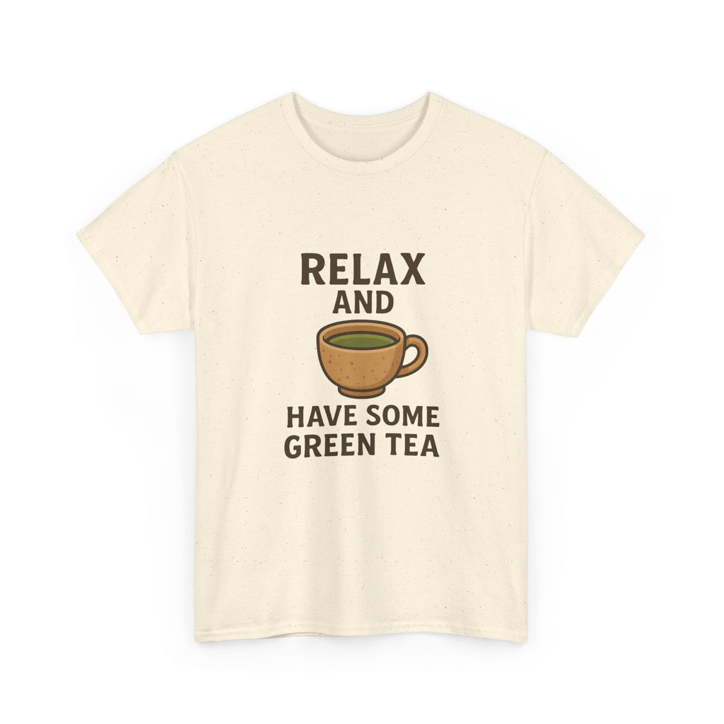 Relax and Have Some Green Tea Tee — Cute Tea Mug Graphic T-Shirt - Adult