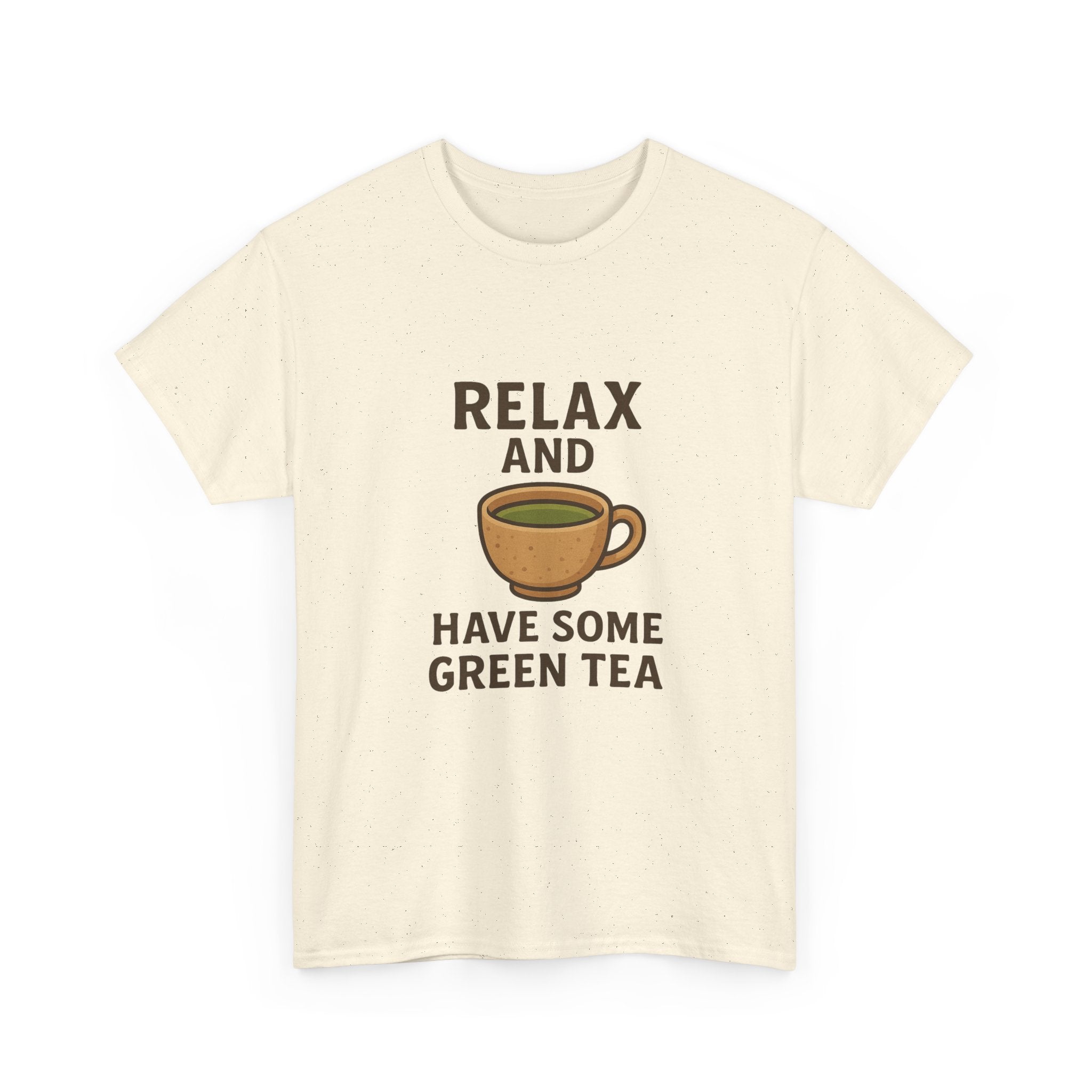 Relax and Have Some Green Tea Tee — Cute Tea Mug Graphic T-Shirt - Adult