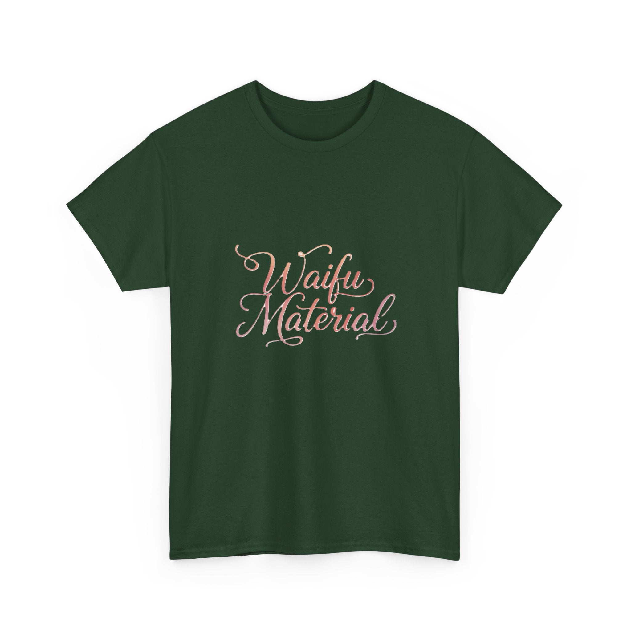 Waifu Material T-Shirt — Cute Pastel Script Anime Fan Tee - Adult