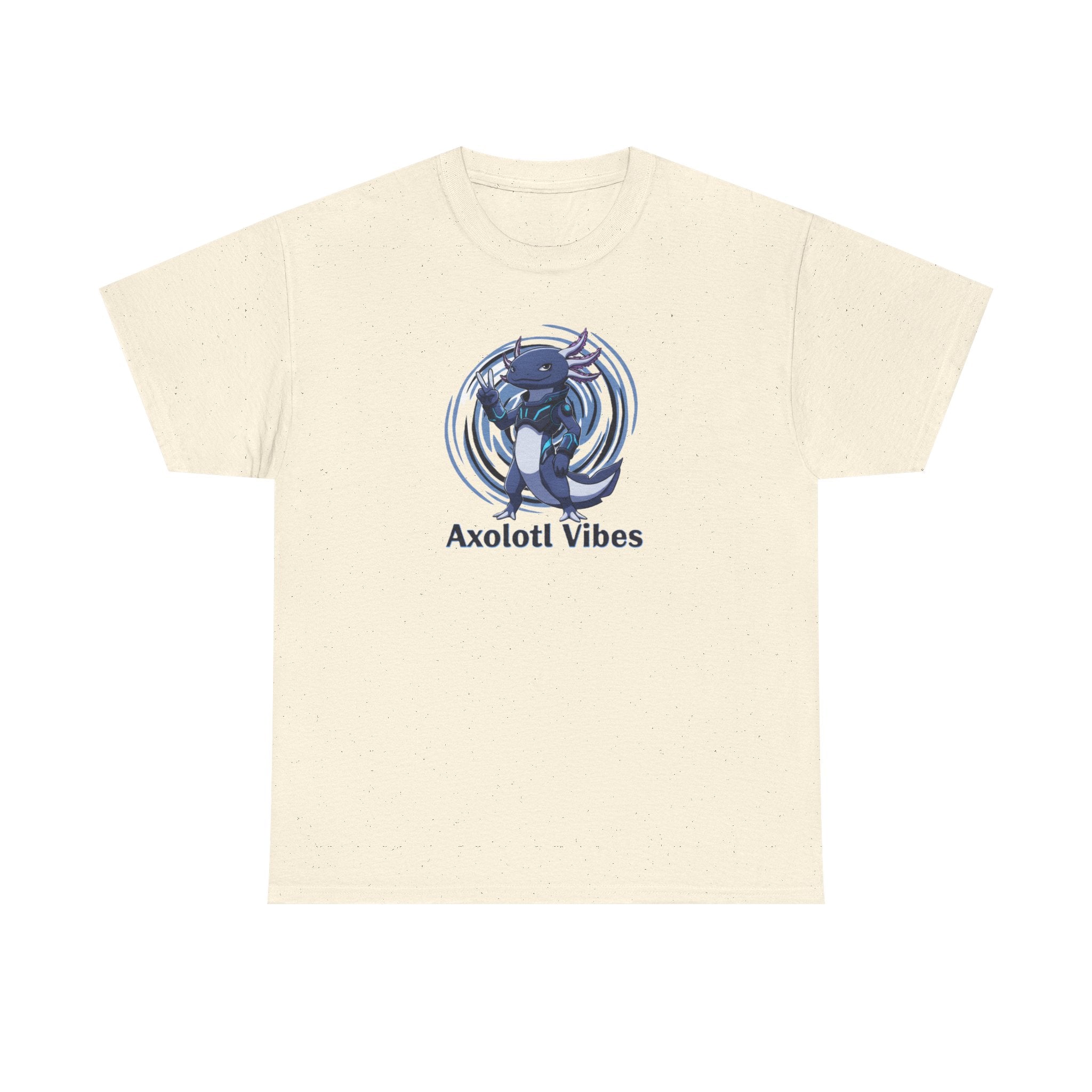 Axolotl Vibes T-Shirt — Cool Blue Axolotl Graphic Tee - Adult