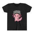 Youth Tee — Cute Pink Axolotl “Axolotl Questions” Kids Shirt