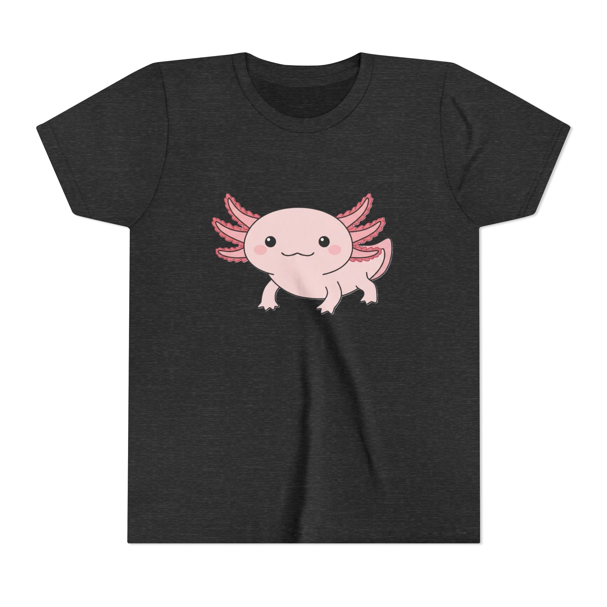 Axolotl Kids Tee – Cute Pink Axolotl Youth Short Sleeve Shirt