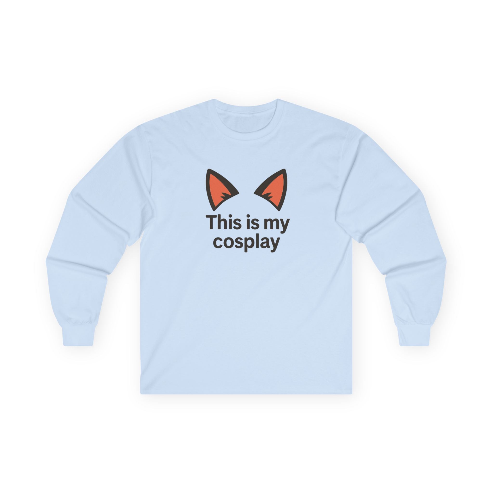 This Is My Cosplay Long Sleeve Tee — Cute Cat Ear Costume Shirt - Adult