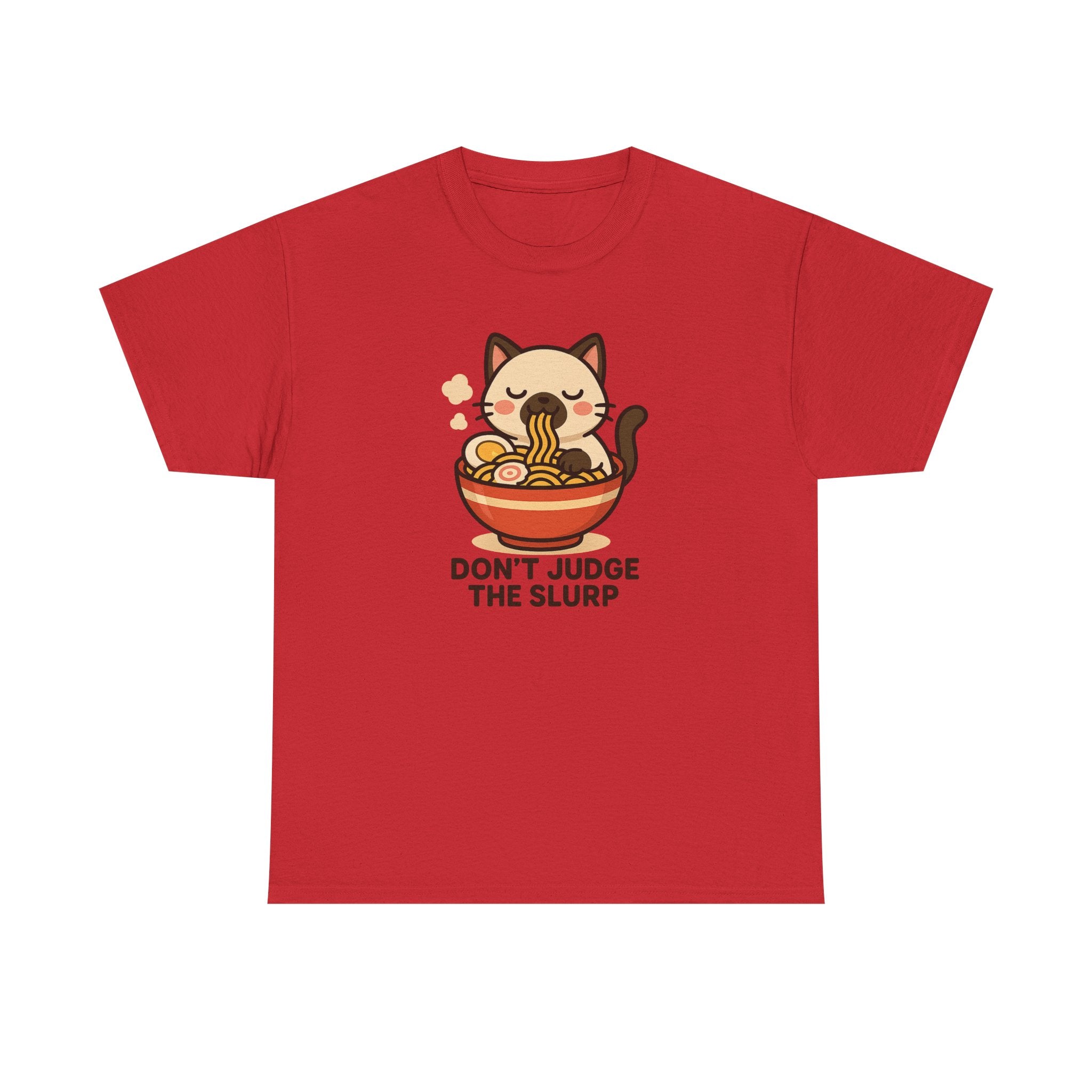 Don’t Judge The Slurp Cat Ramen Tee - Adult