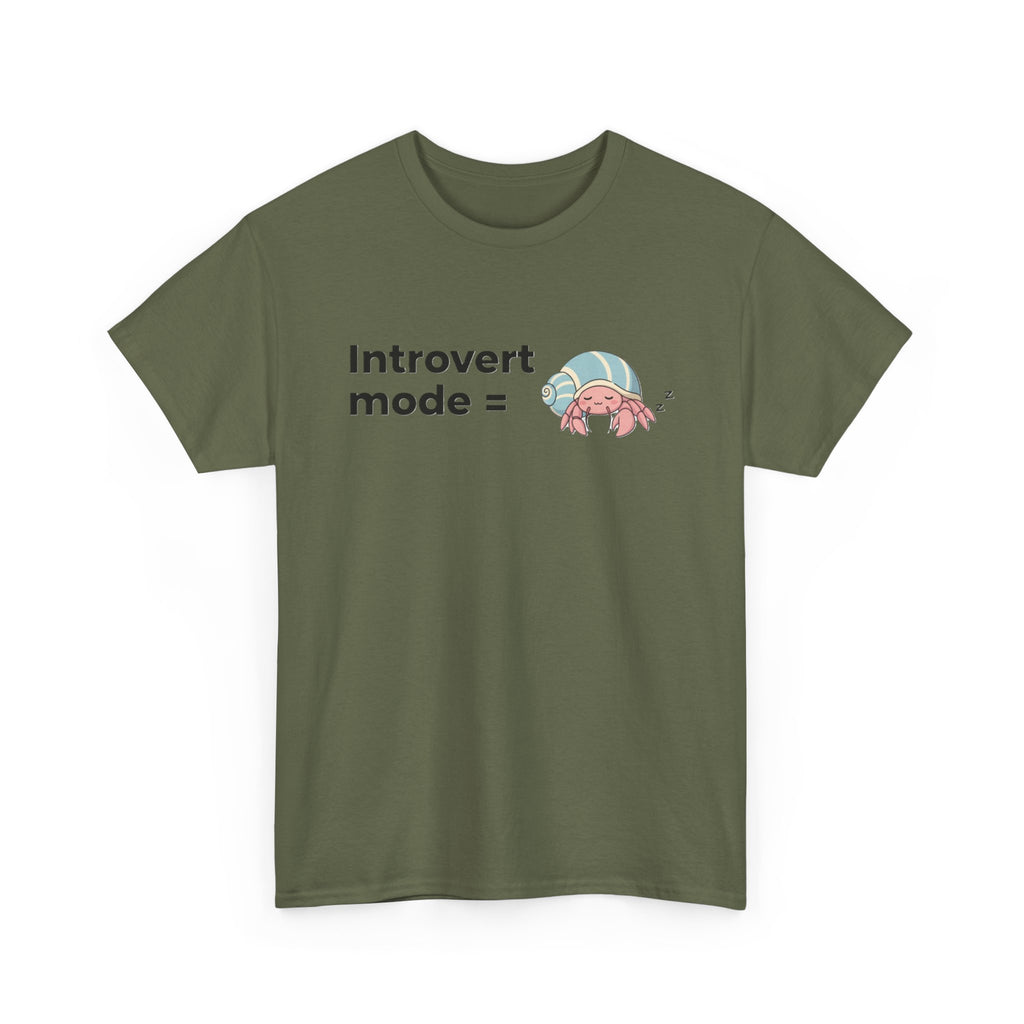 Introvert Mode Graphic Tee — Cute Anime Girl "Introvert mode" T-Shirt - Adult