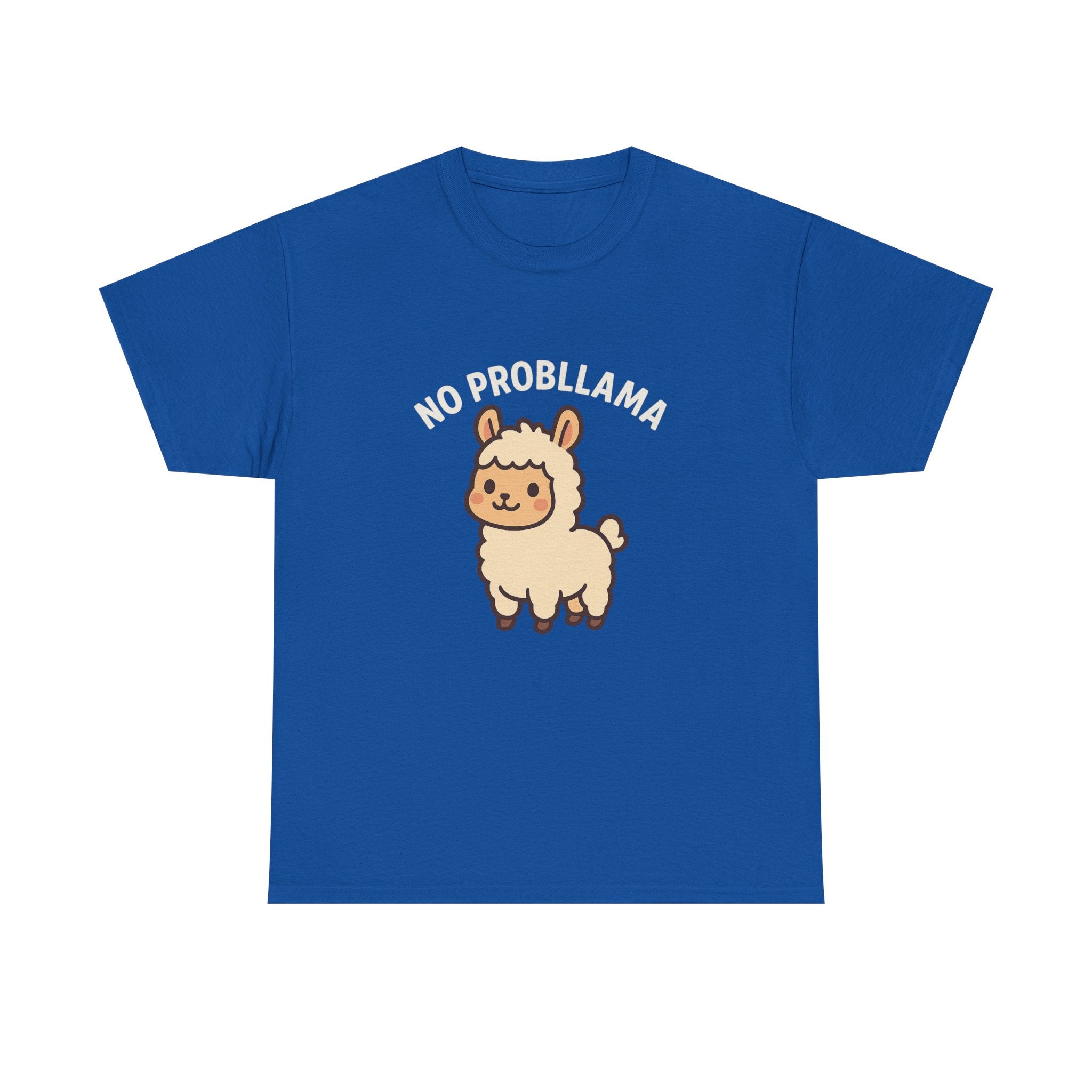 T‑Shirt — Cute “No Probllama” Llama Graphic Tee - Adult