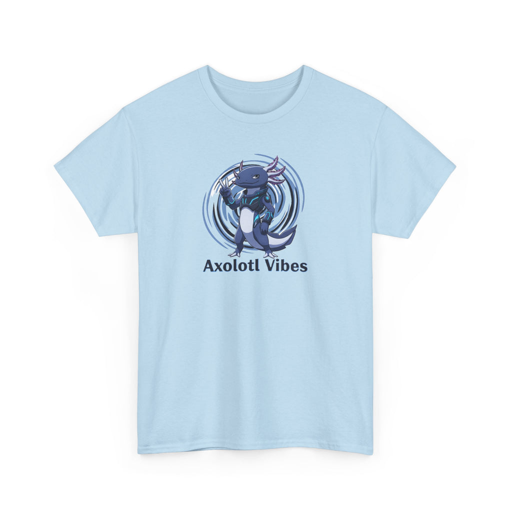 Axolotl Vibes T-Shirt — Cool Blue Axolotl Graphic Tee - Adult