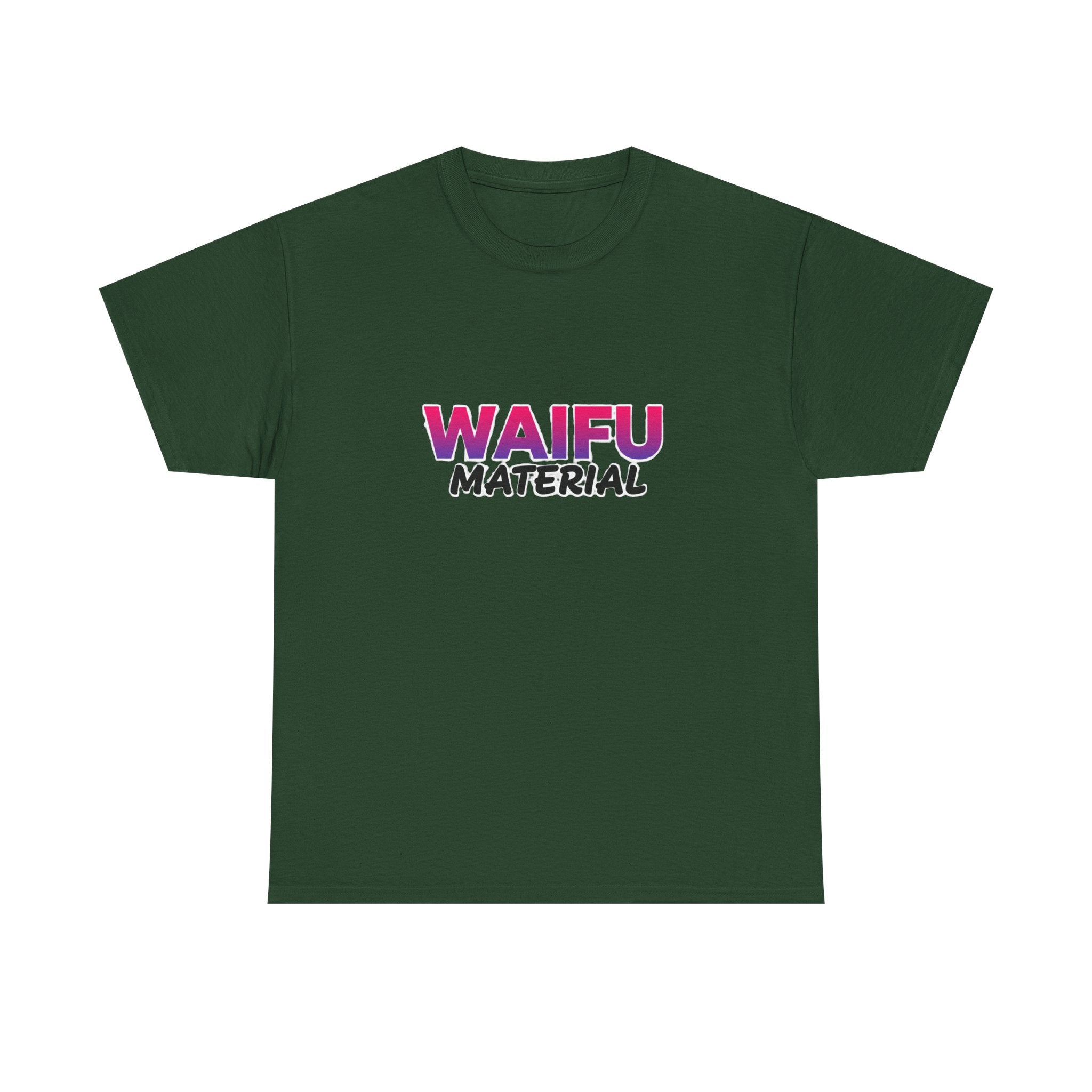 Waifu Material T-Shirt — Cute Anime Text Tee for Otaku Fans - Adult