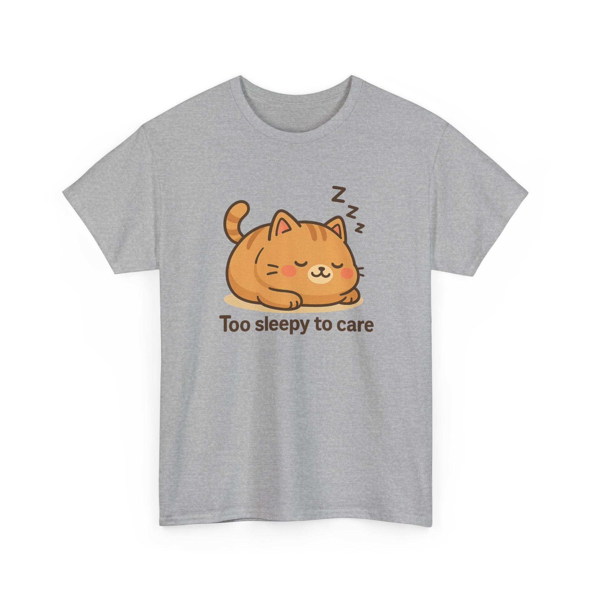 Too Sleepy to Care Cat T-Shirt - Adult