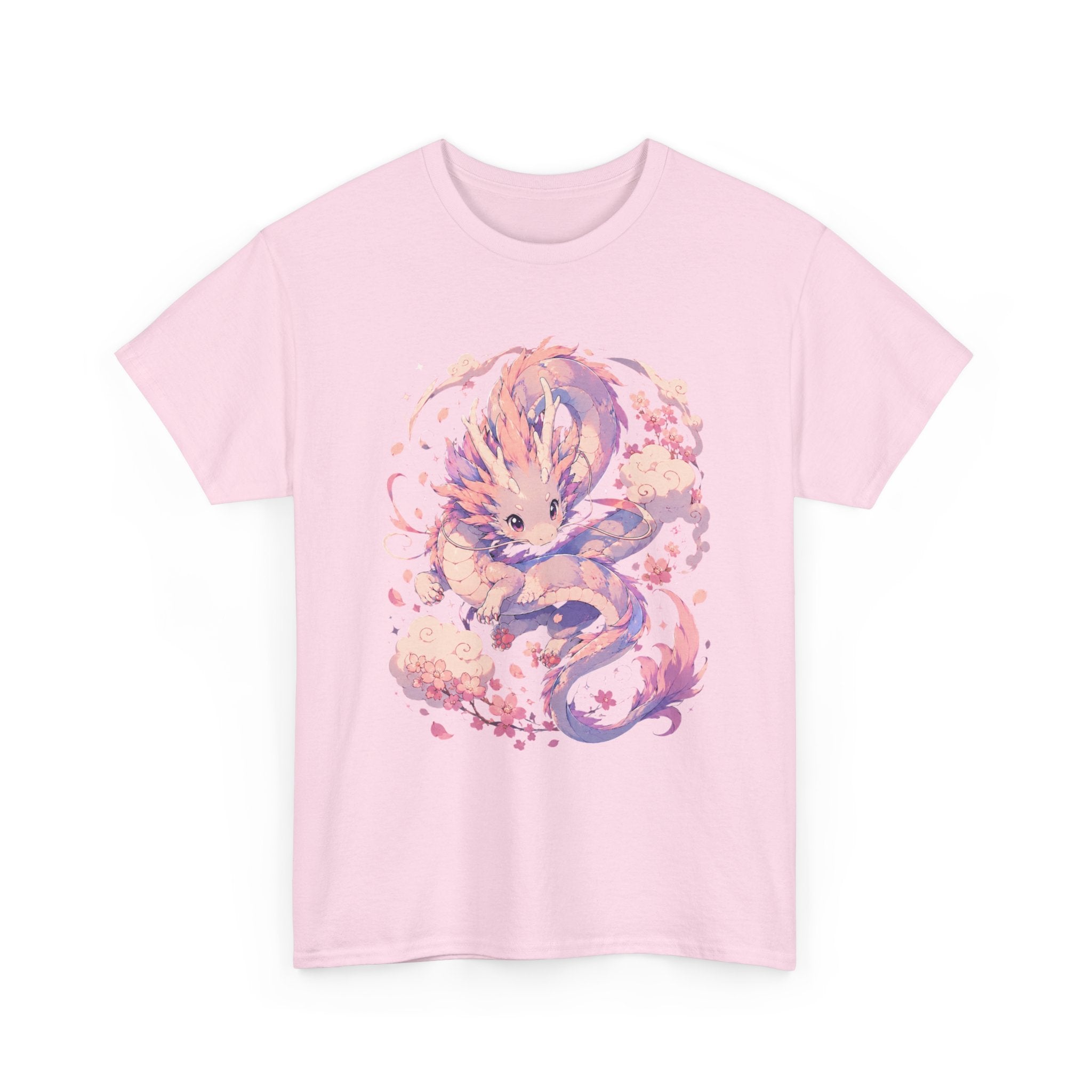Dragon Fox Tee — Pastel Mythical Creature Graphic Shirt - Adult