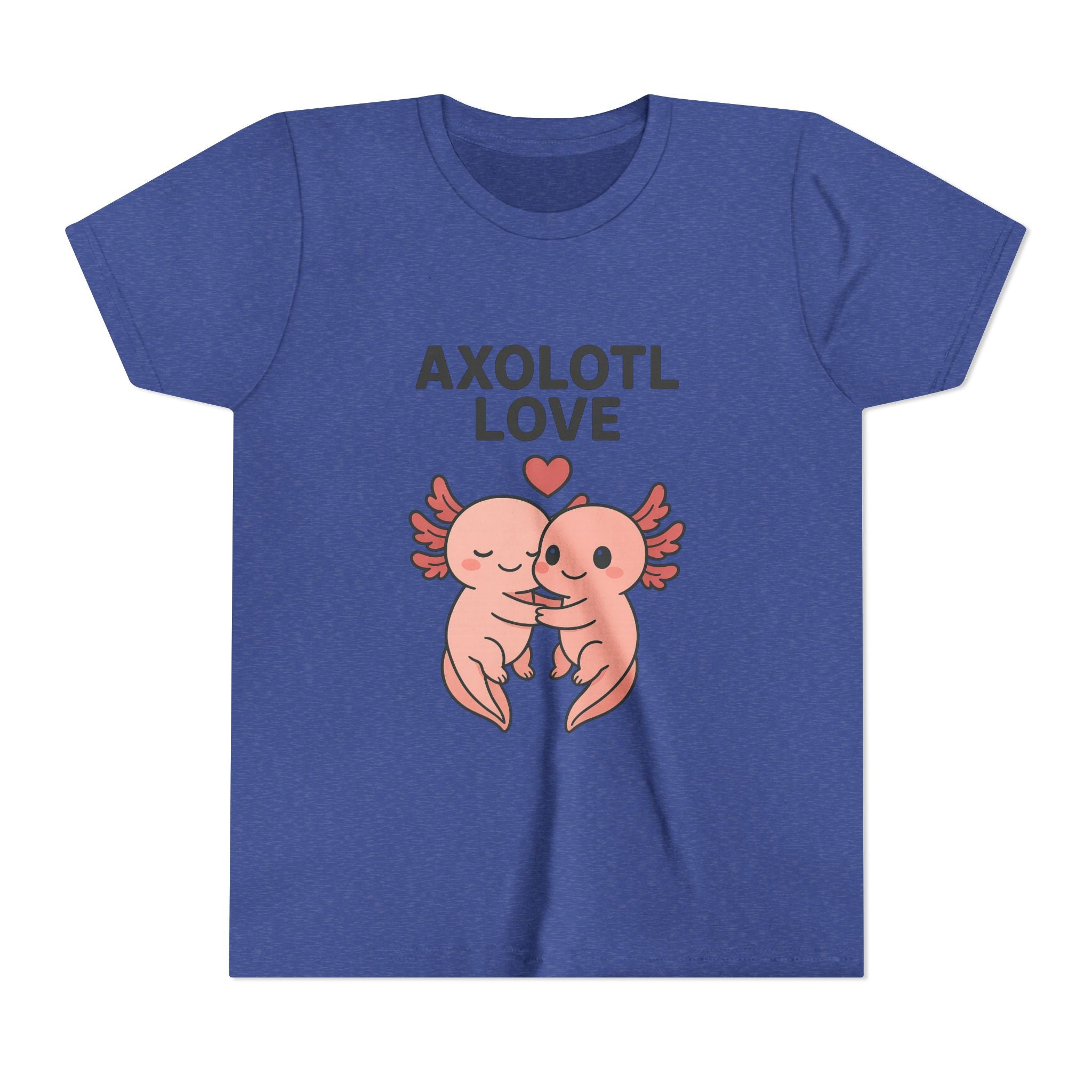Axolotl Love Youth Tee – Cute Hugging Axolotl Salamander Kids Shirt - Kids