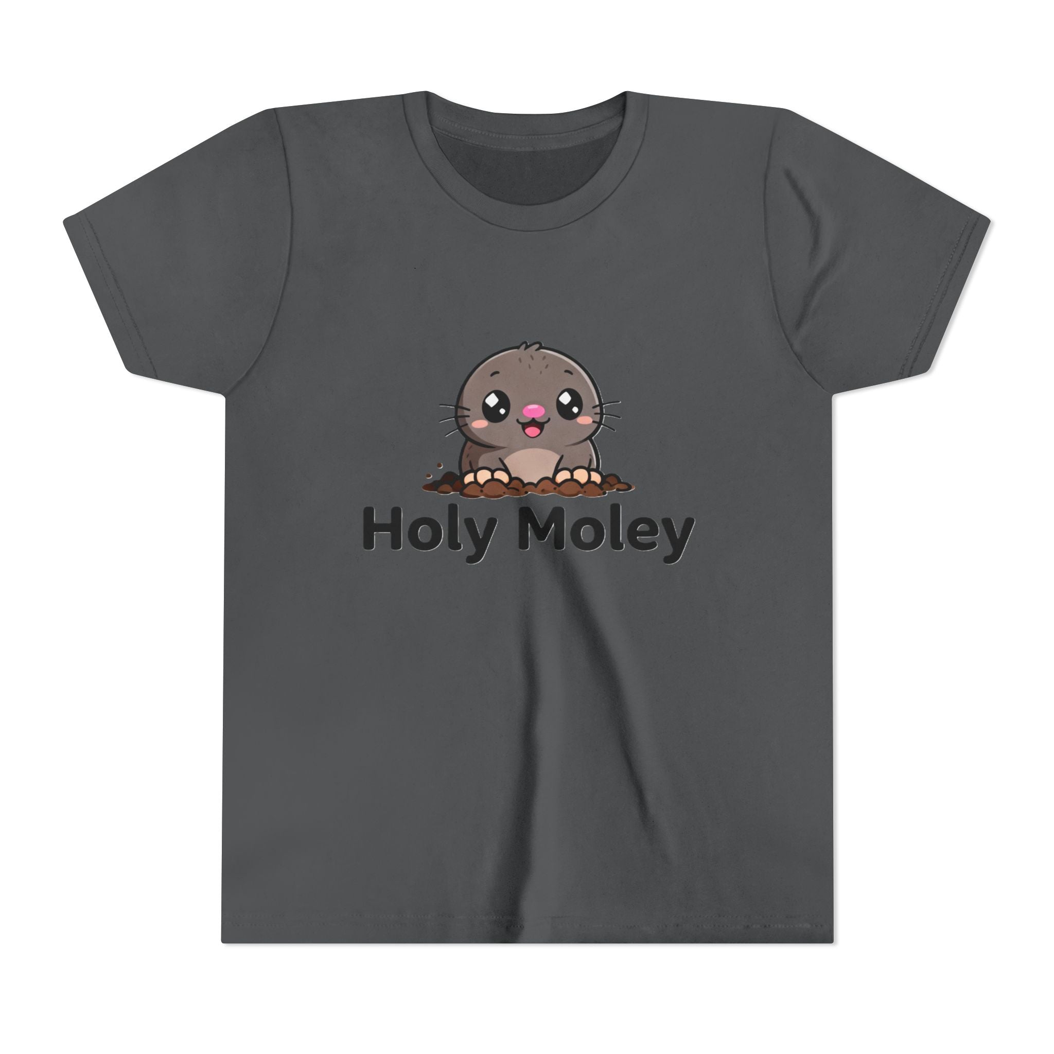 Youth Tee — Cute 'Holy Moley' Mole Kids T‑Shirt (Playful Animal Pun)