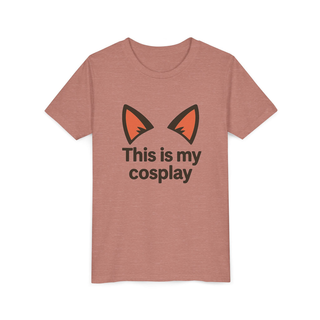 Youth Tee — "This Is My Cosplay" Fox Ear Costume Shirt