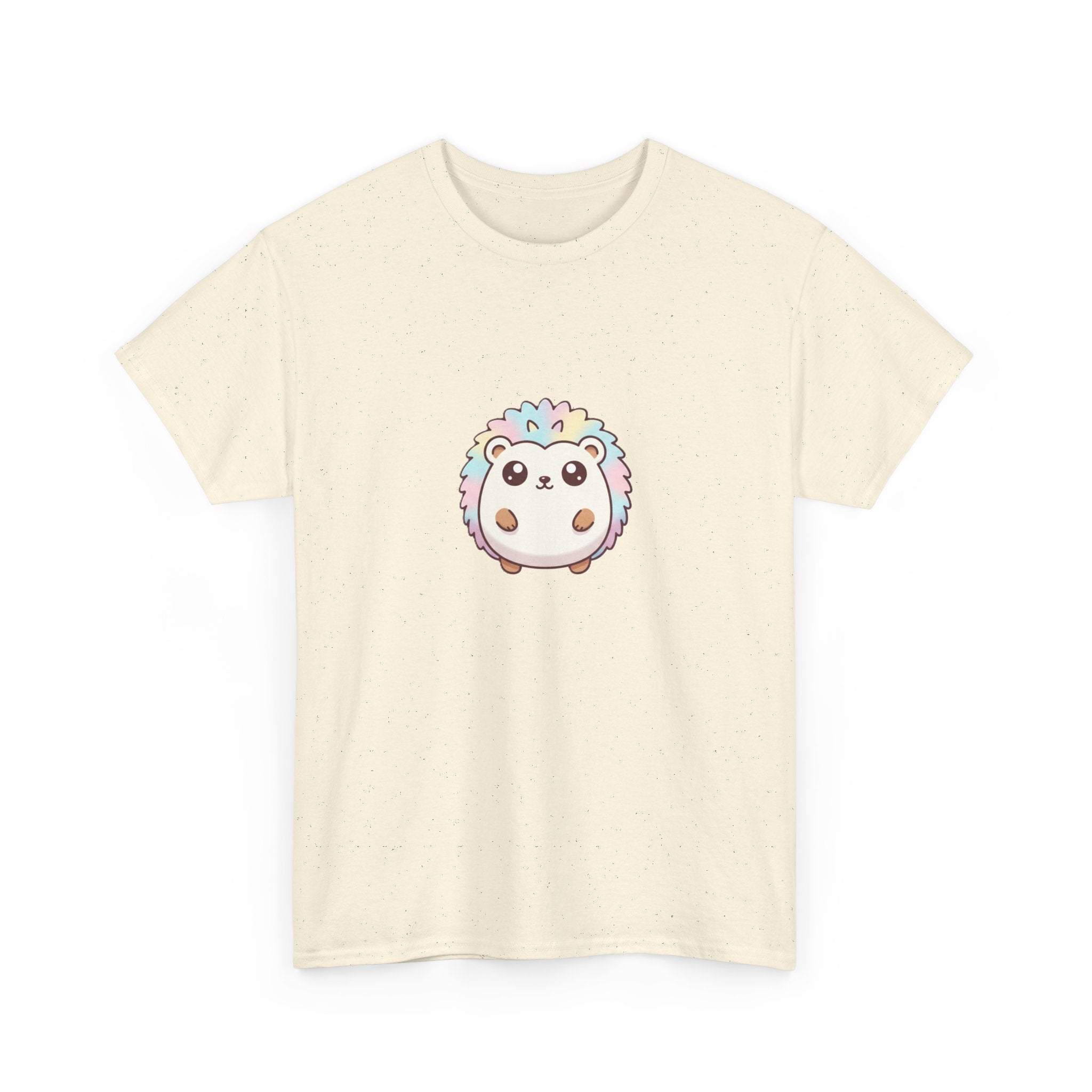 Cute Rainbow Hedgehog T-Shirt — Kawaii Animal Graphic Tee - Adult