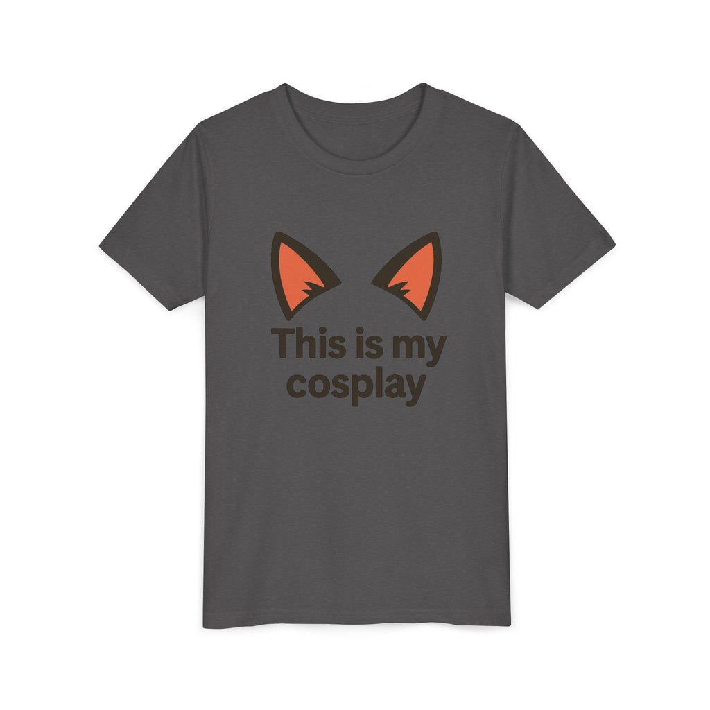 Youth Tee — "This Is My Cosplay" Fox Ear Costume Shirt