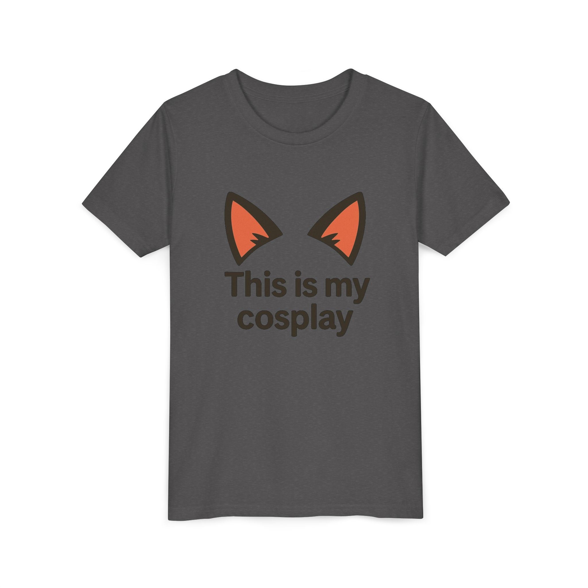 Youth Tee — "This Is My Cosplay" Fox Ear Costume Shirt
