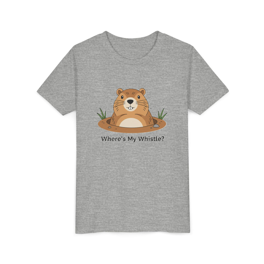 Groundhog Day Kid’s Tee — "Where's My Whistle?" Groundhog Graphic Youth T-Shirt