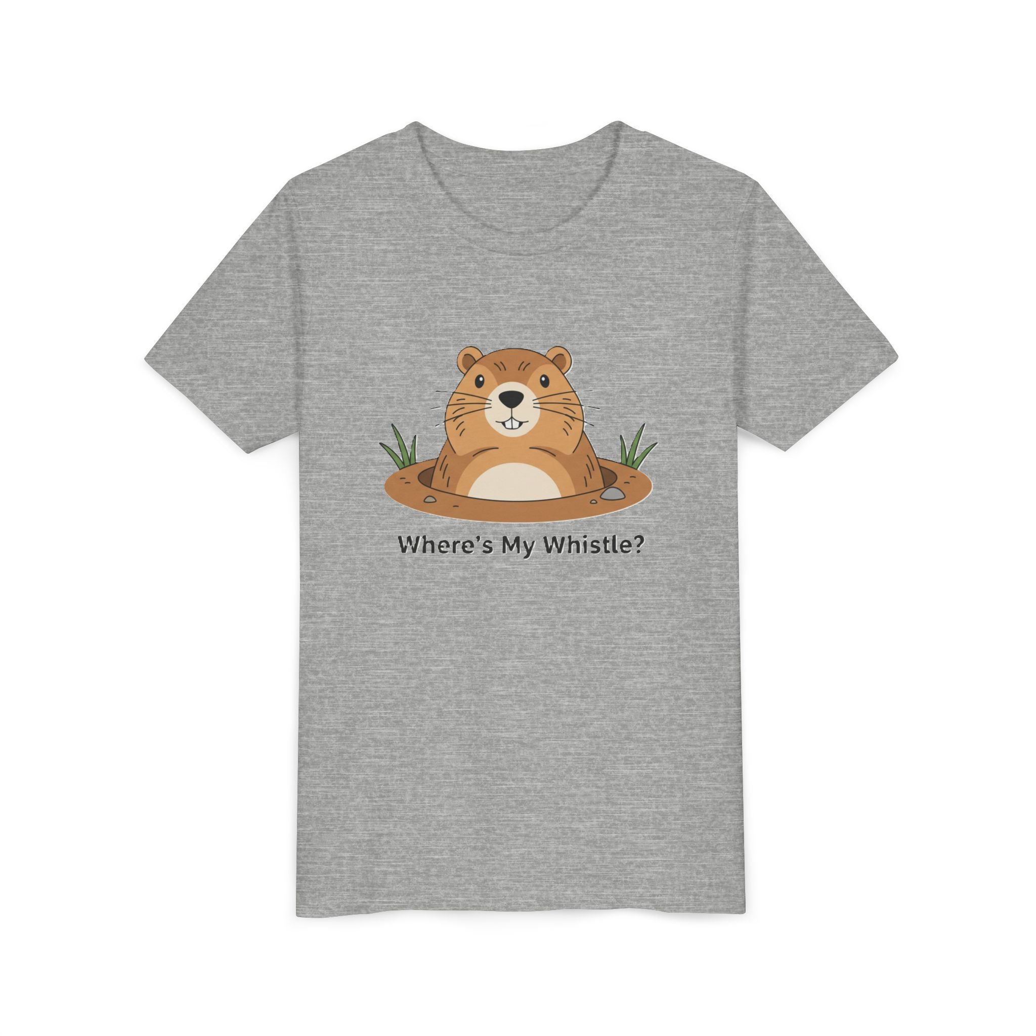 Groundhog Day Kid’s Tee — "Where's My Whistle?" Groundhog Graphic Youth T-Shirt