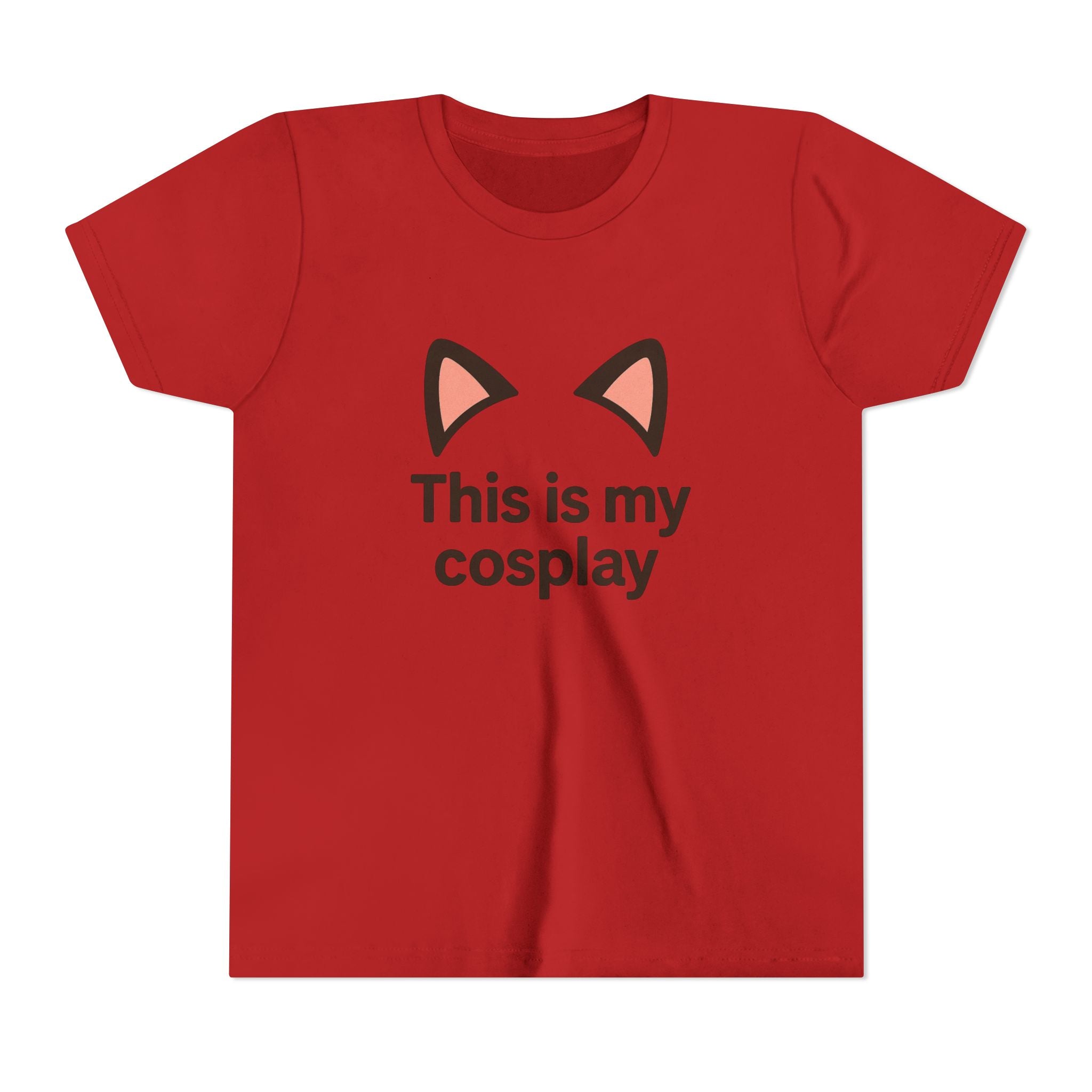 Youth Tee — "This Is My Cosplay" Cat Ear Graphic