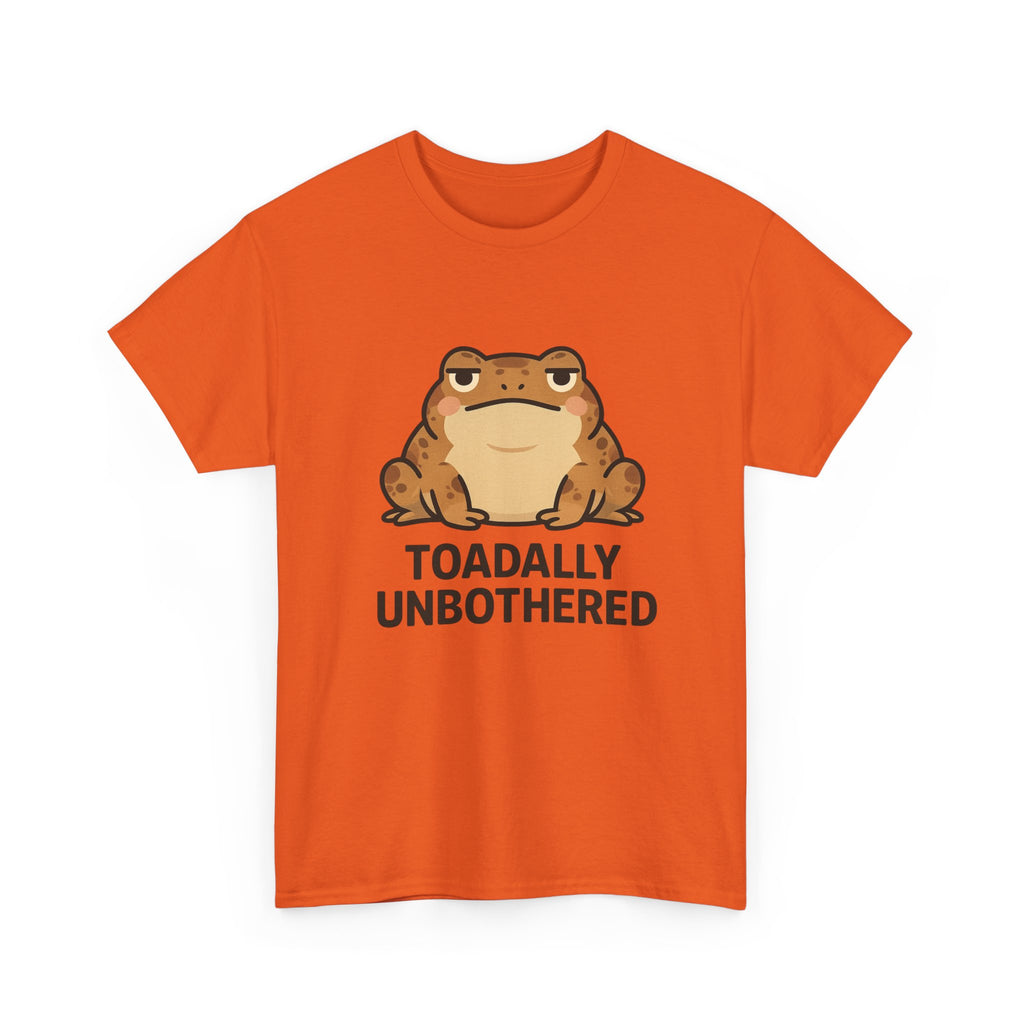Toadally Unbothered T-Shirt — Cute Relaxed Frog Graphic Tee - Adult