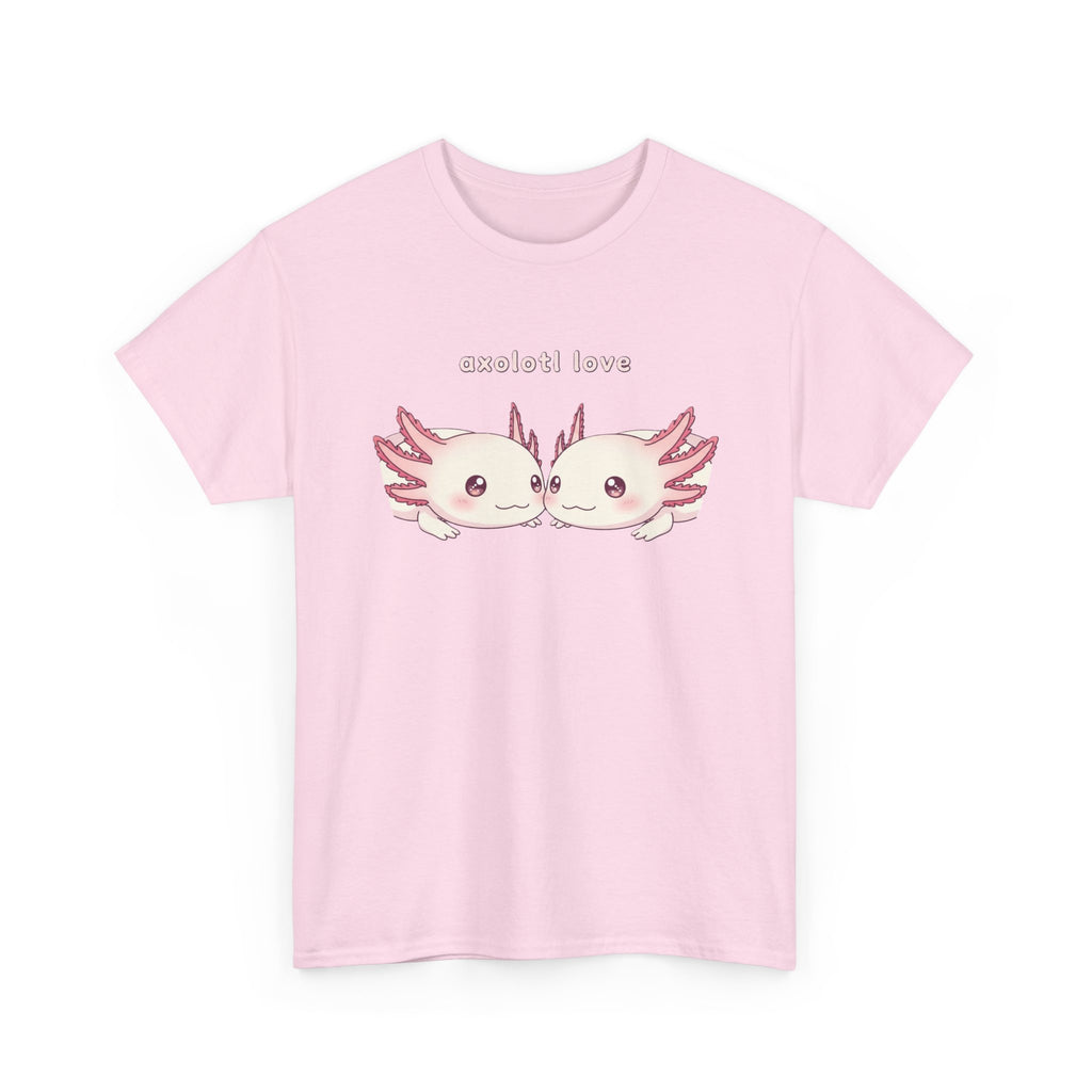 Axolotl Love T-Shirt — Cute Kissing Axolotls Graphic Tee - Adult